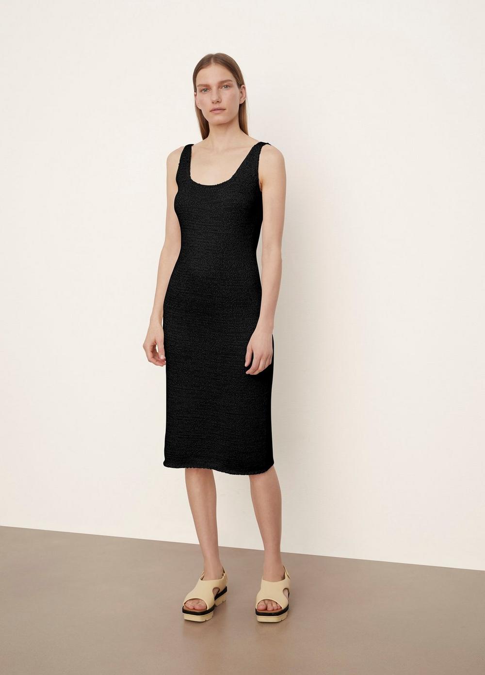 A La Mode Black Midi Dress