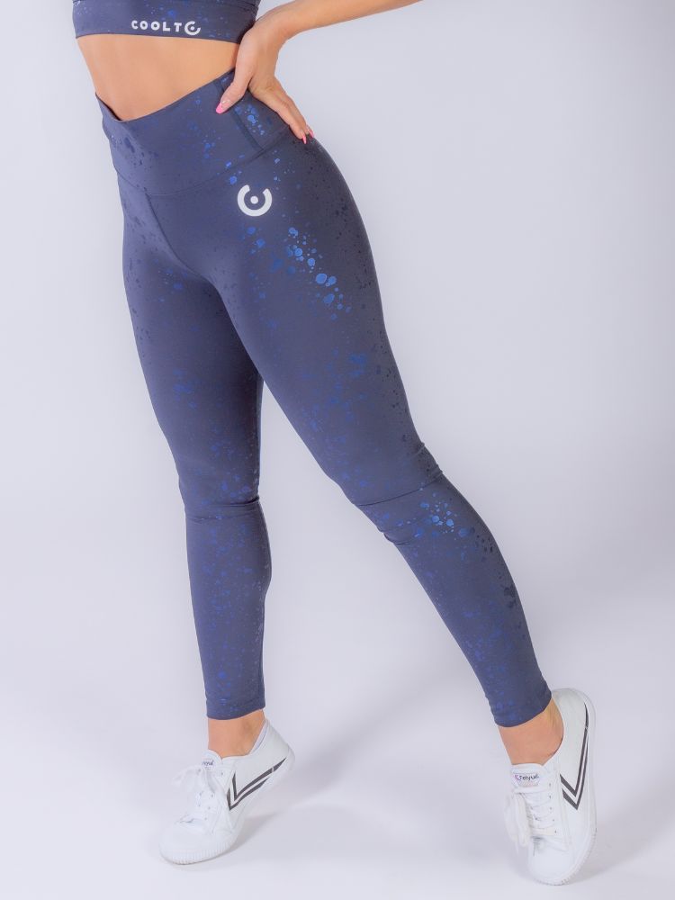 Blue Sparkle Light Print Women's Sports Bra – GearFrost