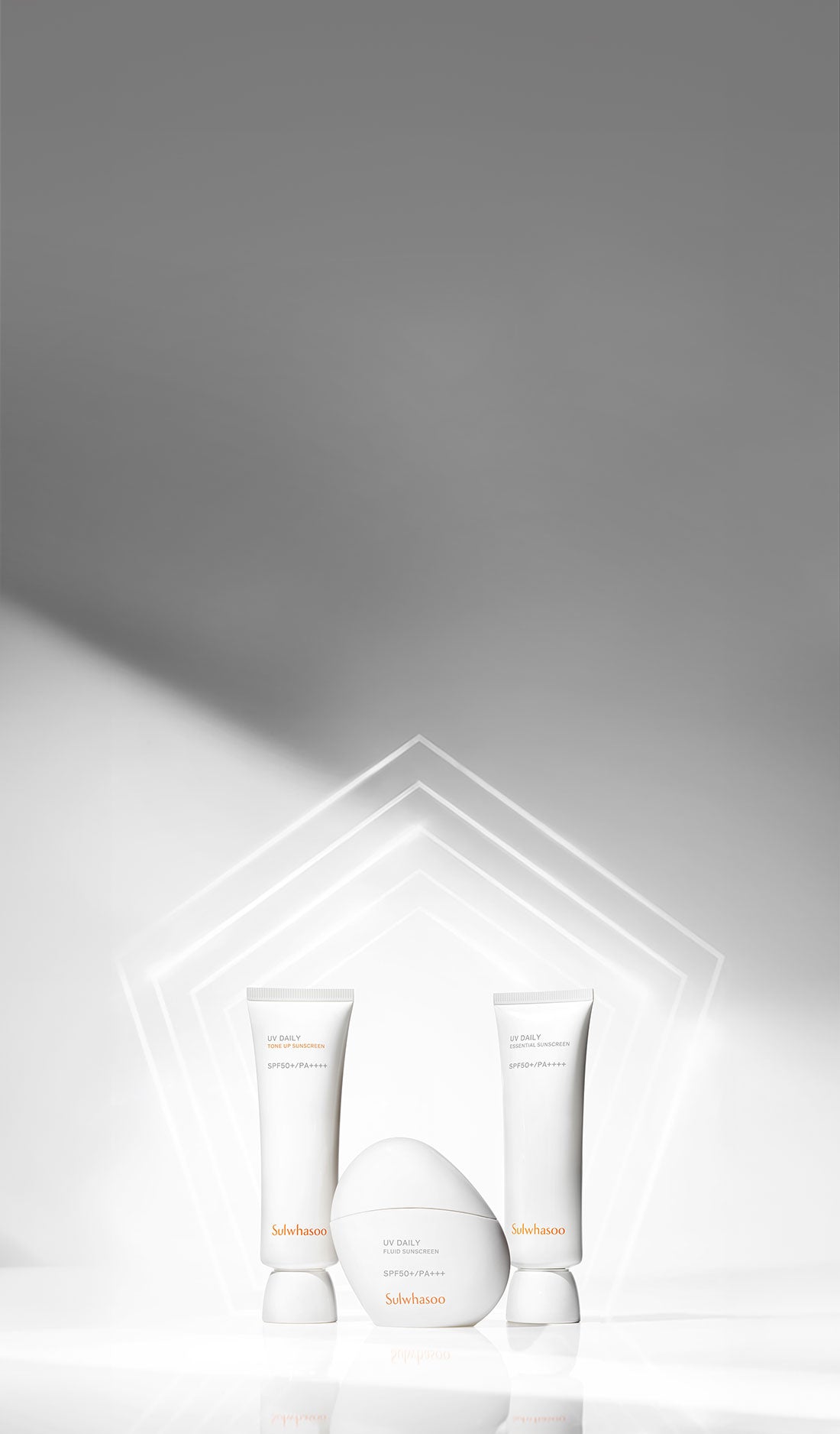 UV Daily Tone Up Sunscreen, UV Daily Essential Sunscreen, UV Daily Fluid Sunscreen