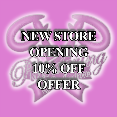 10% OFF at the new store.