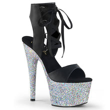 Load image into Gallery viewer, ADORE-700-14LG Sexy 7&quot; Heel Black Sexy Sandals-Pleaser- Sexy Shoes