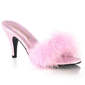 pink fluffy shoes heels