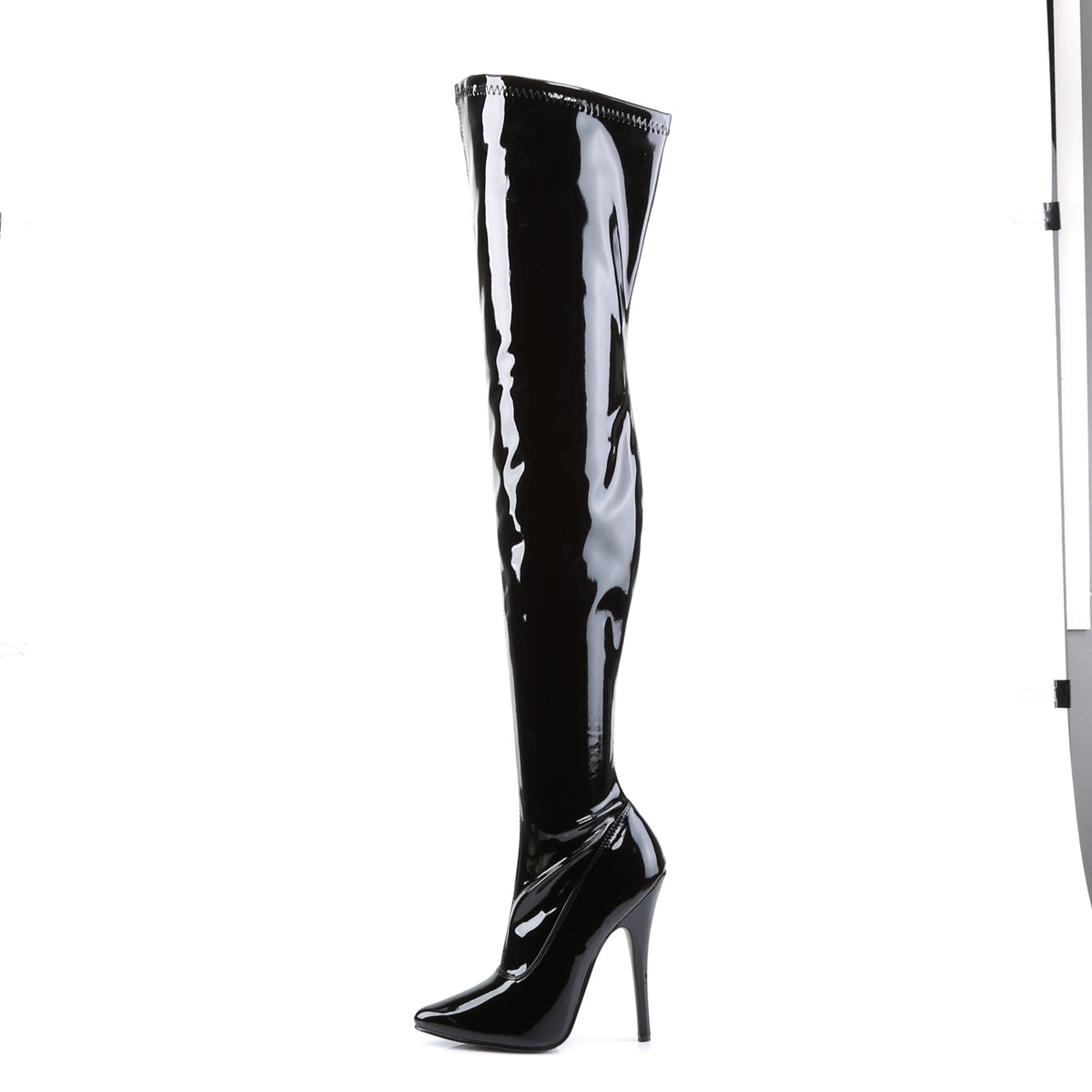 DOMINA-3000 Devious 6 Inch Heel Black Patent Kinky Boots – Pole Dancing ...