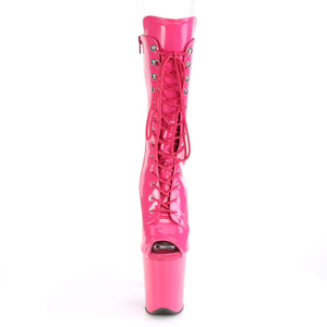 FLAMINGO-1051 8" Heel Hot Pink Patent Pole Dancing -Pleaser- Sexy Shoes Alternative Footwear