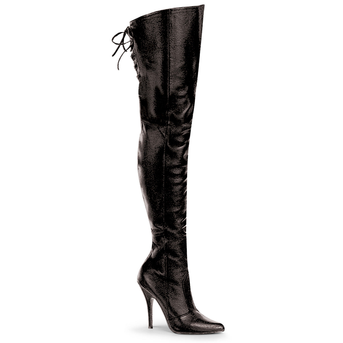 thigh length leather boots