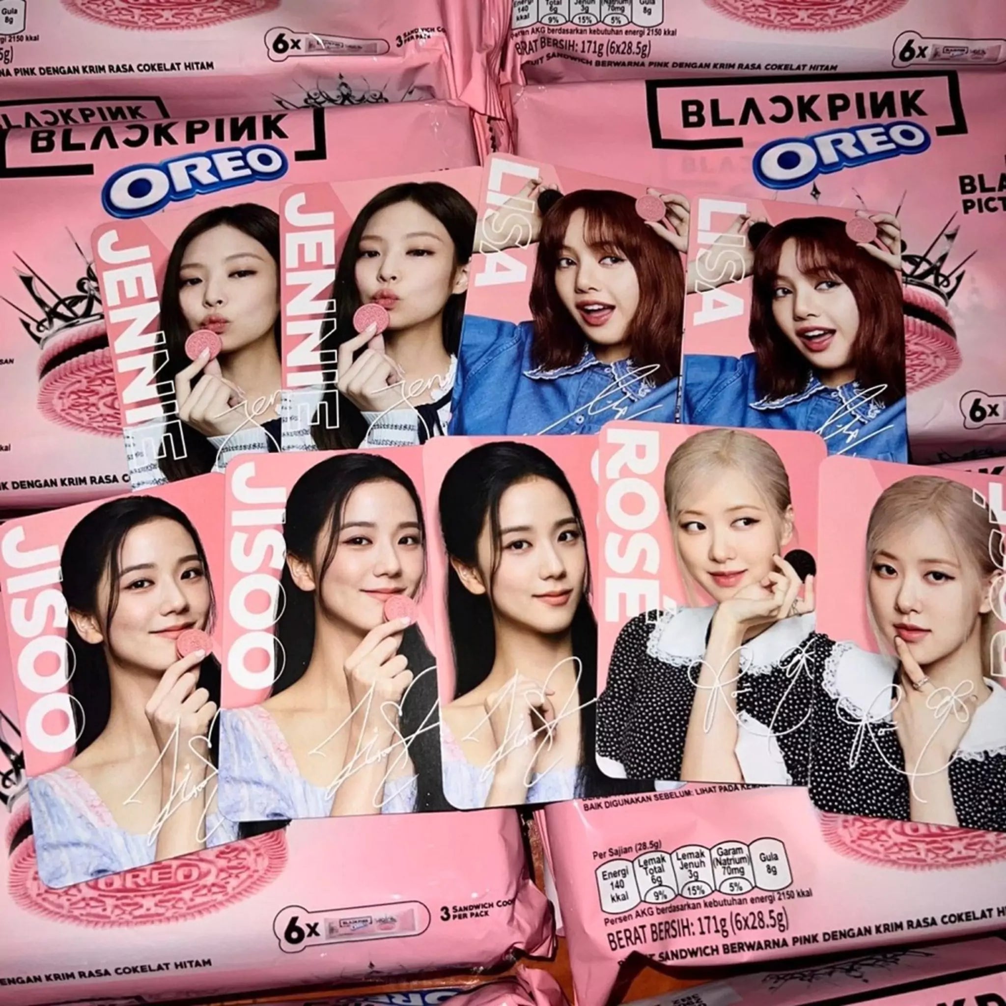 ベルギー製 BLACKPINKオレオ ジェニの2枚！合わせてカード4枚付き