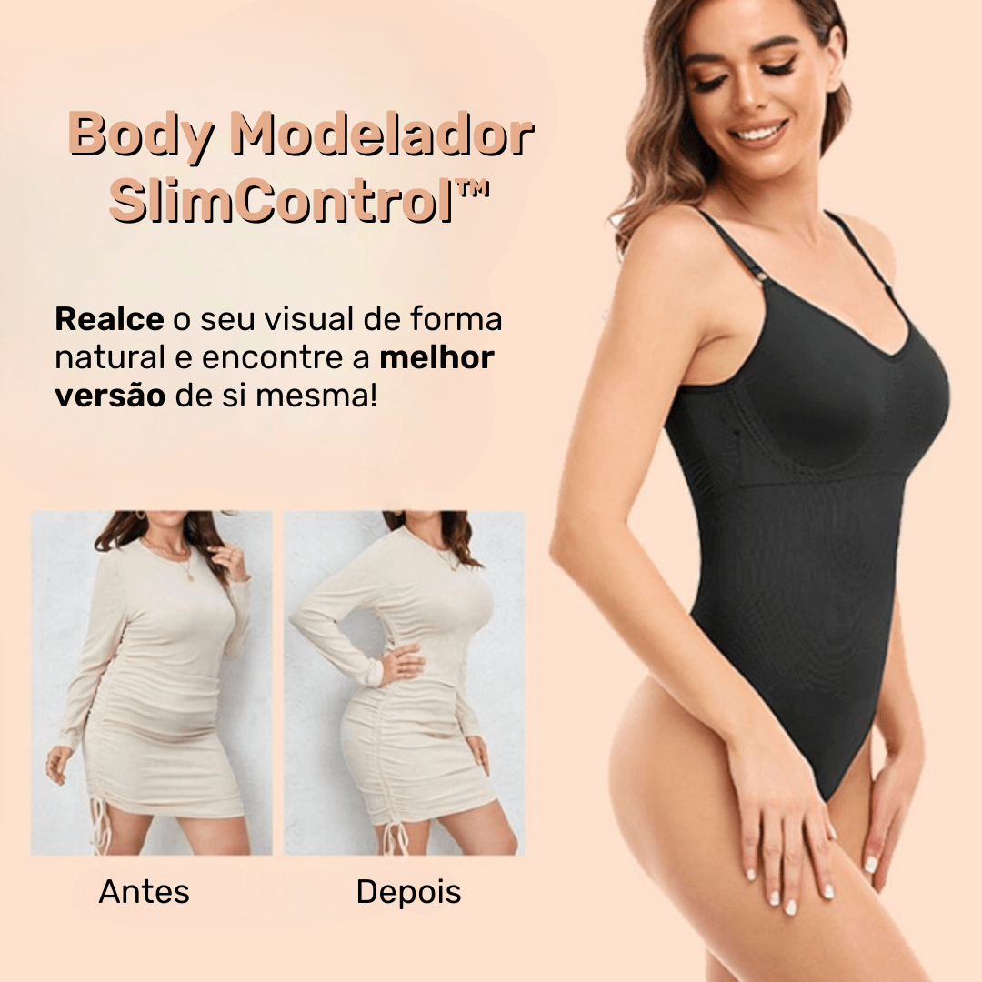 Body Modelador 3 em 1 Shape Slim - Modela, Comprime e Realça as Curvas