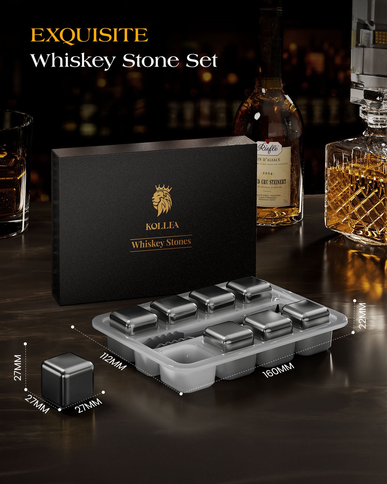 When To Use Stone Vs. Stainless Steel Whiskey Cubes