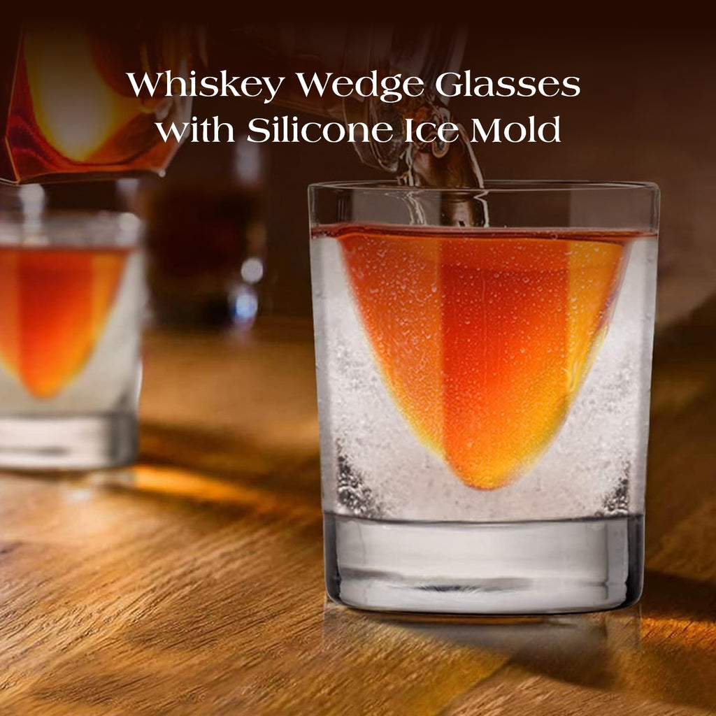 Kollea Whiskey Glasses with Ice Mold