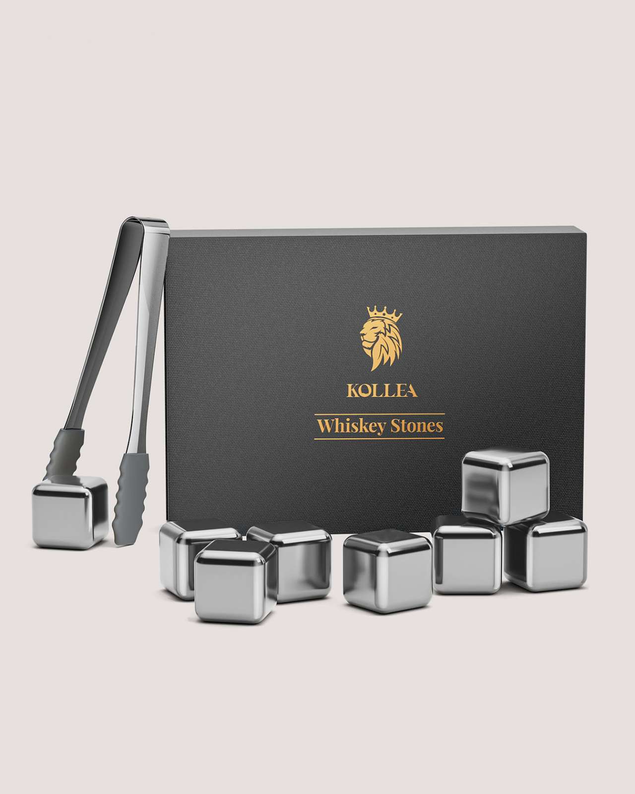 Kollea 8 Pack Sliver Stainless Steel Whiskey Chilling Rocks – Kollea Whiskey  Decanter