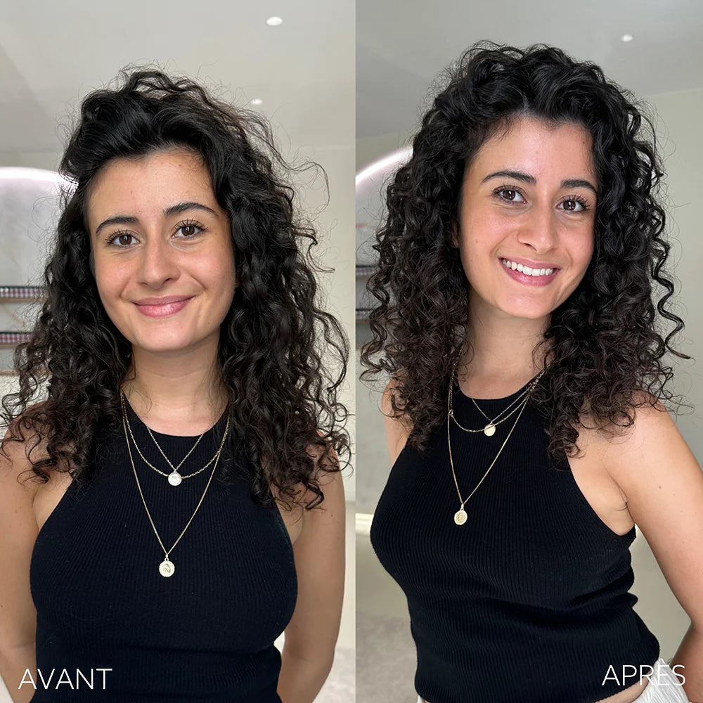 Avant/après routine Curl Wow