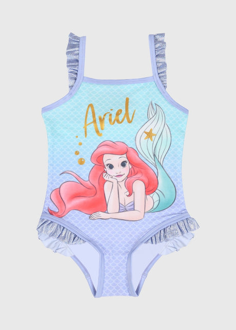 Disney Princess Official Girls Swimsuit, Ages 1-6
