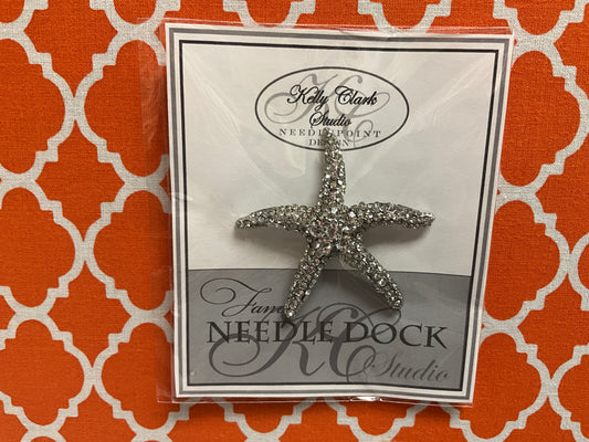 Silver Sparkly Starfish