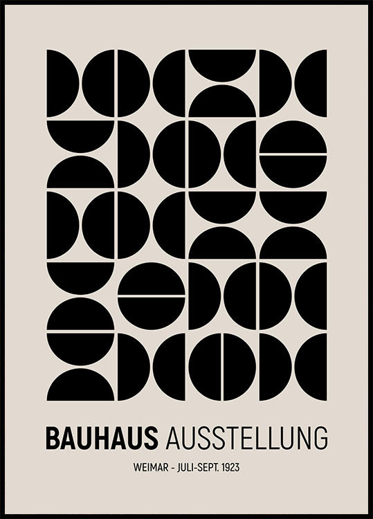 Plakát k výstavě Bauhaus
