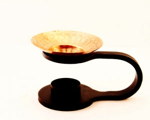 Iron & Copper Aroma Lamp 4"H