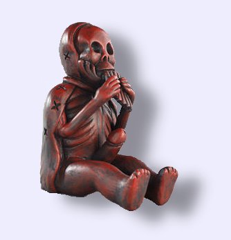 Mochica Nazca Flute Player South American God statue