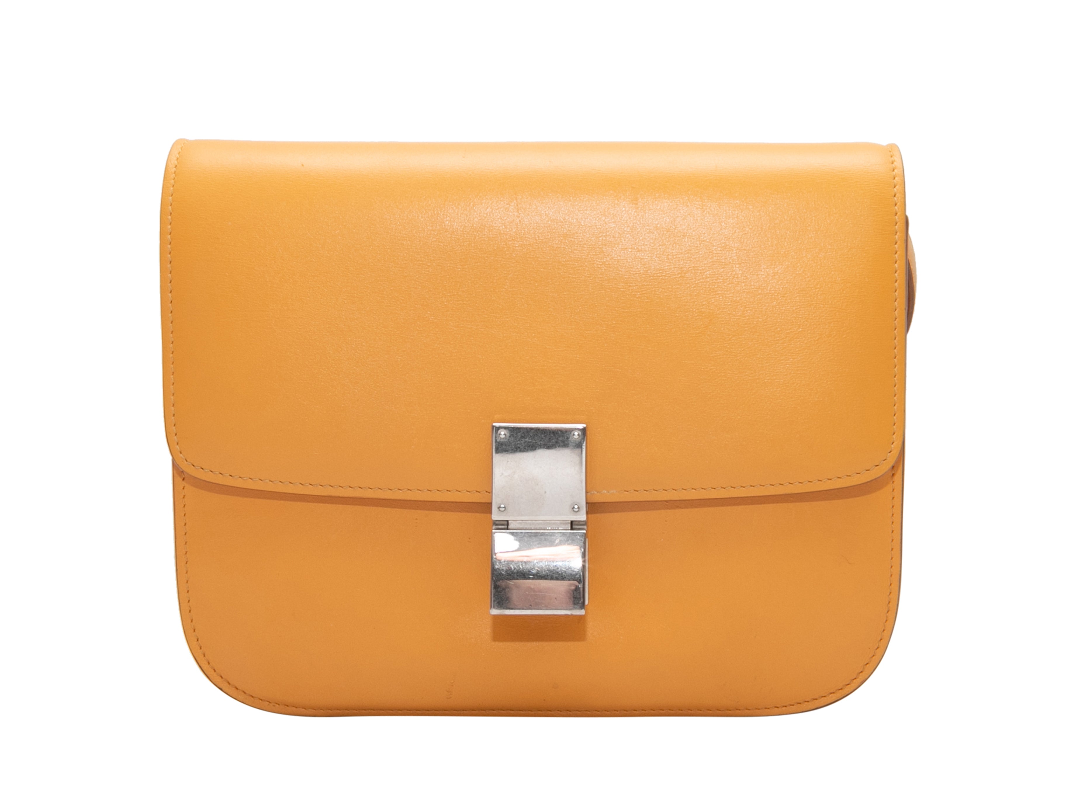 image of Mustard Celine Teen Classic Leather Crossbody