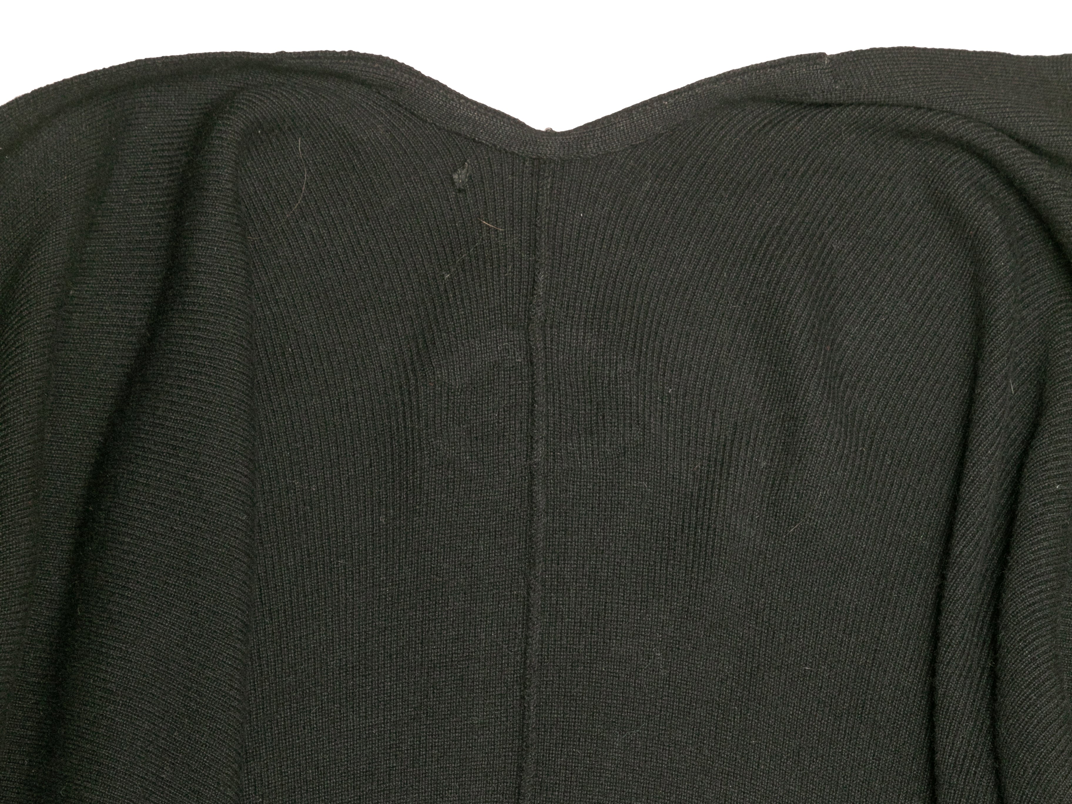 Black Wool Shawl Cape Size O/S