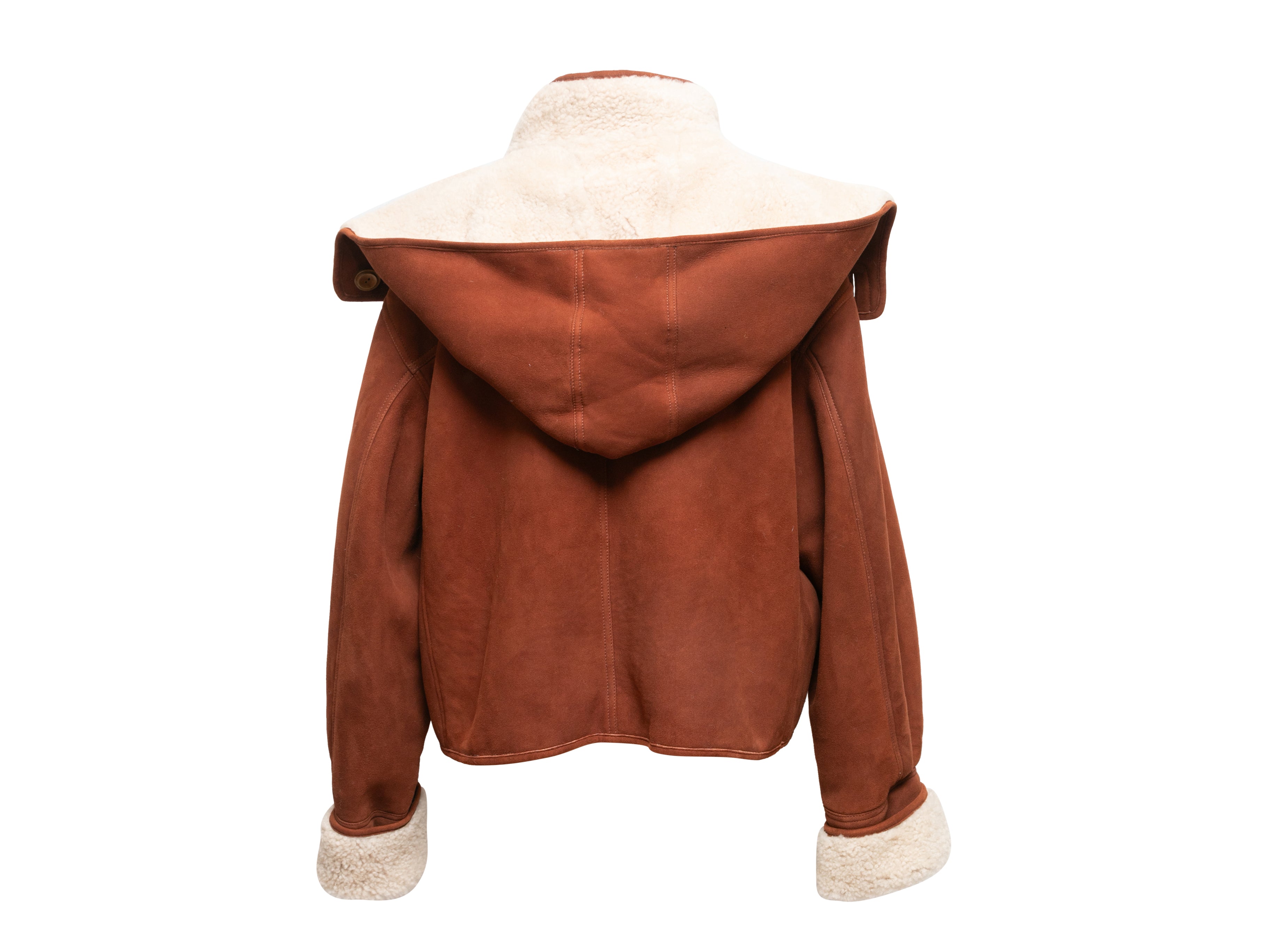Tan & Cream Hooded Jacket