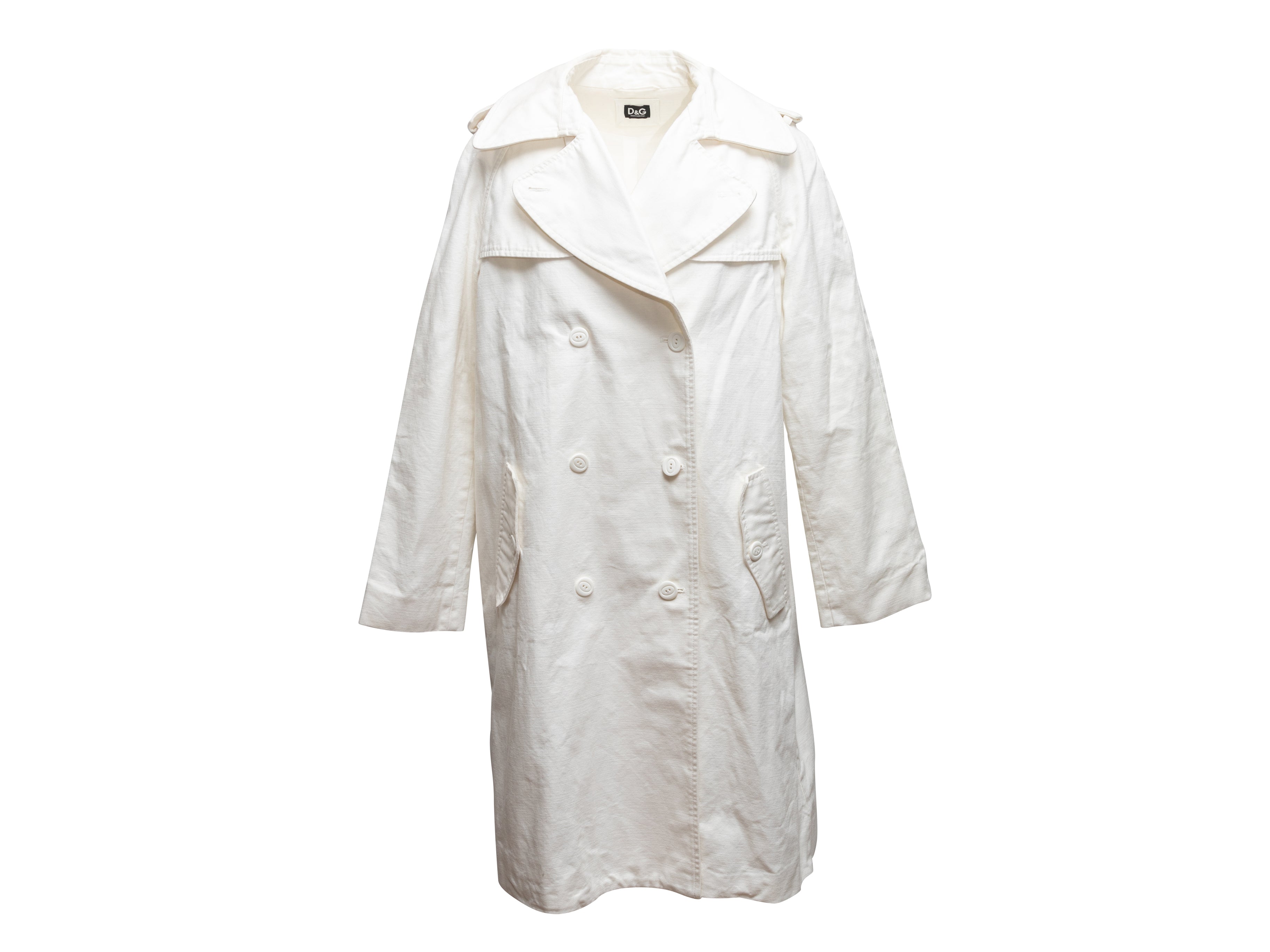 Cotton Trench Coat Size IT 44