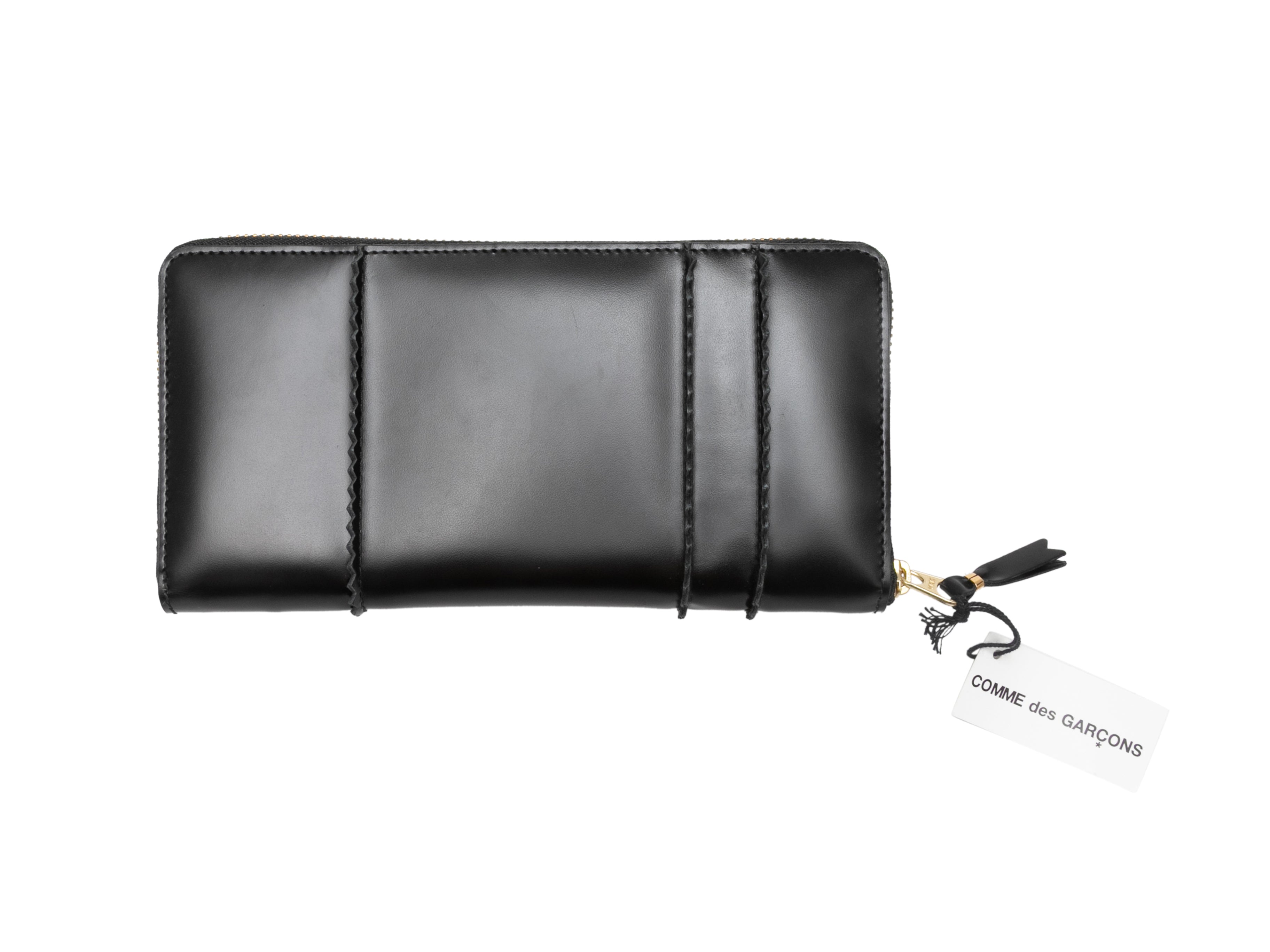 Black Leather Continental Wallet