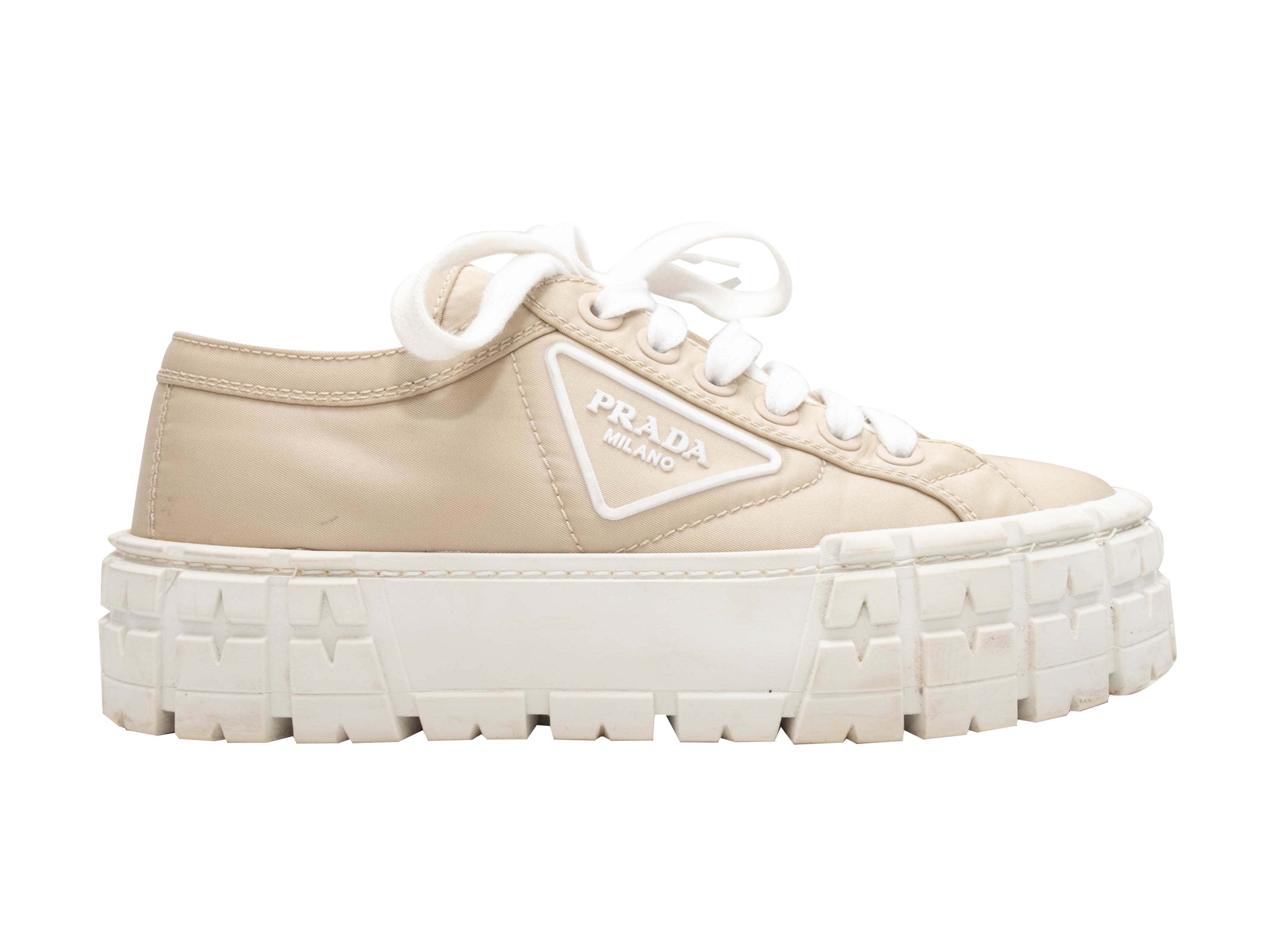 Double Wheel Re-Nylon Platform Sneakers Size 38