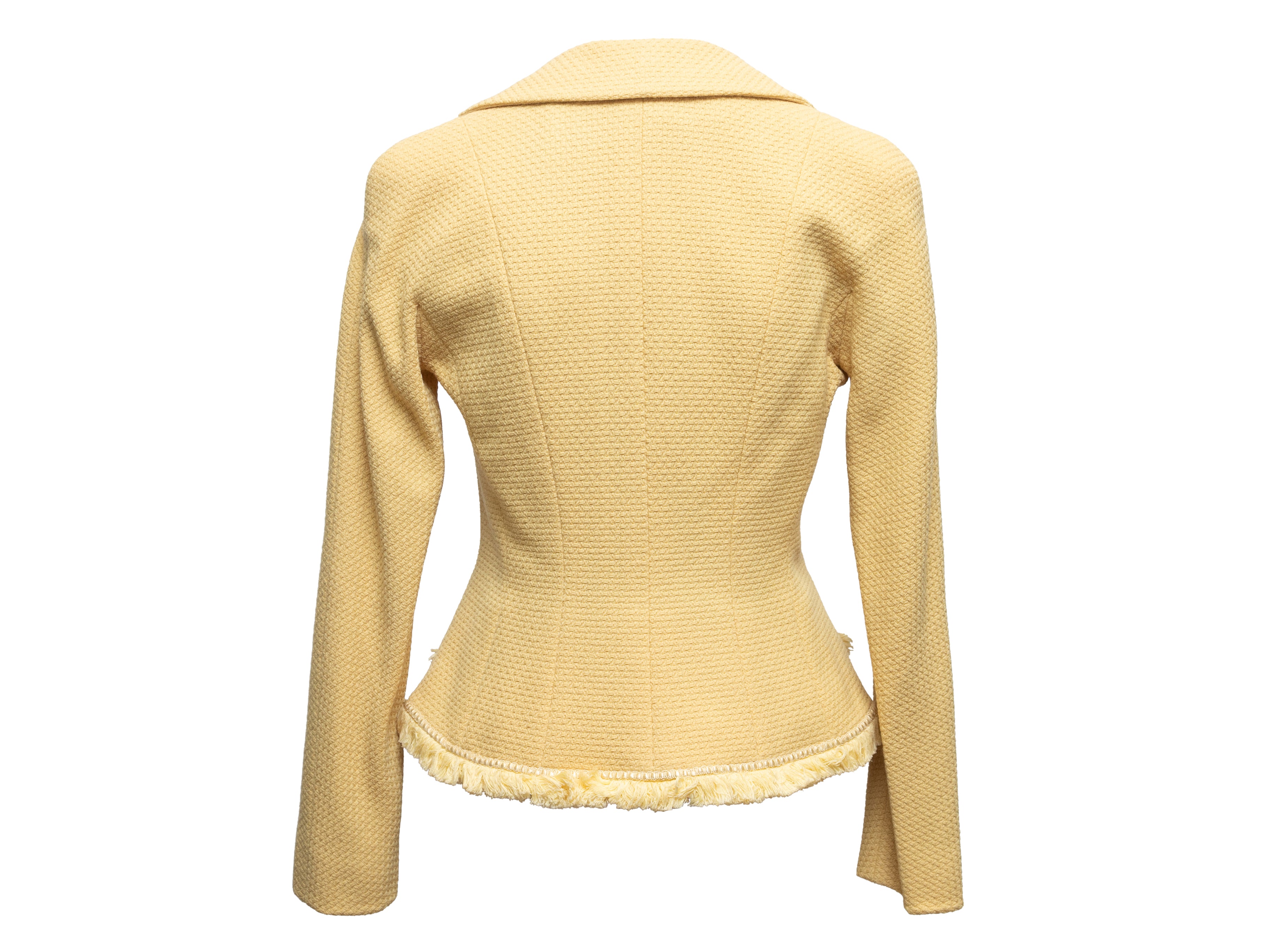 Yellow Wool Blazer Size FR 40