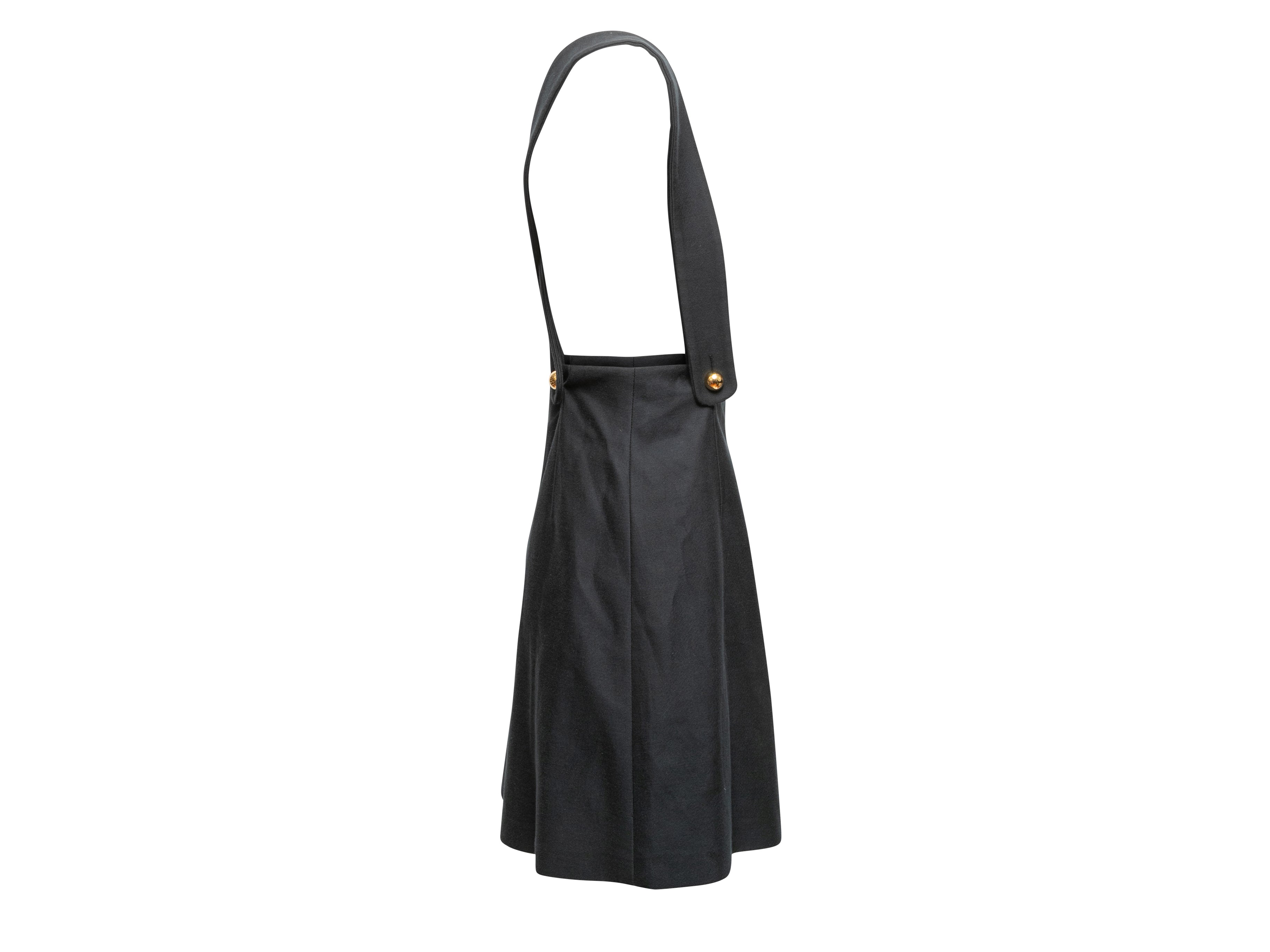 Black Suspender Skirt Size IT 44
