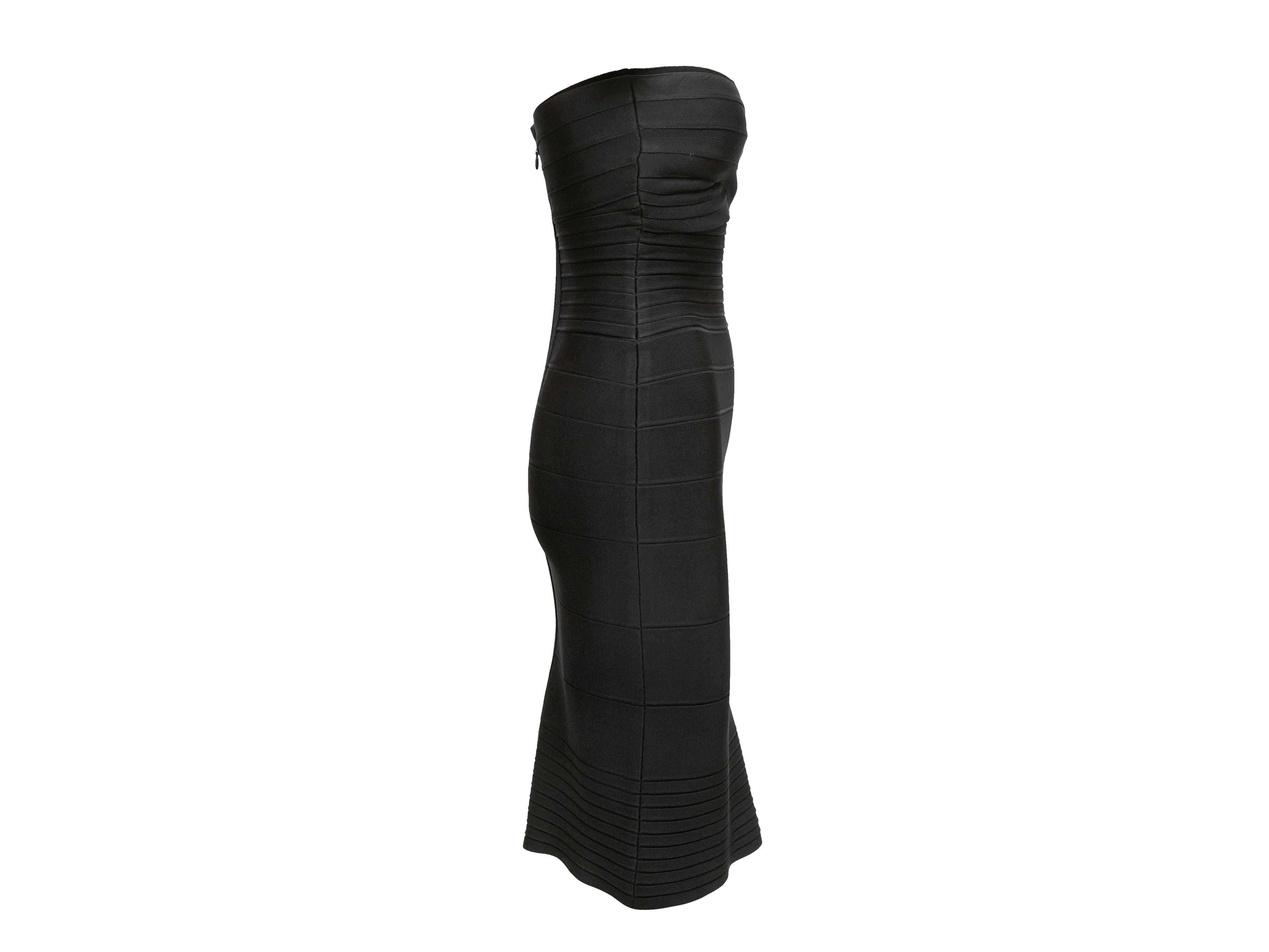 Black Strapless Bandage Dress Size US S
