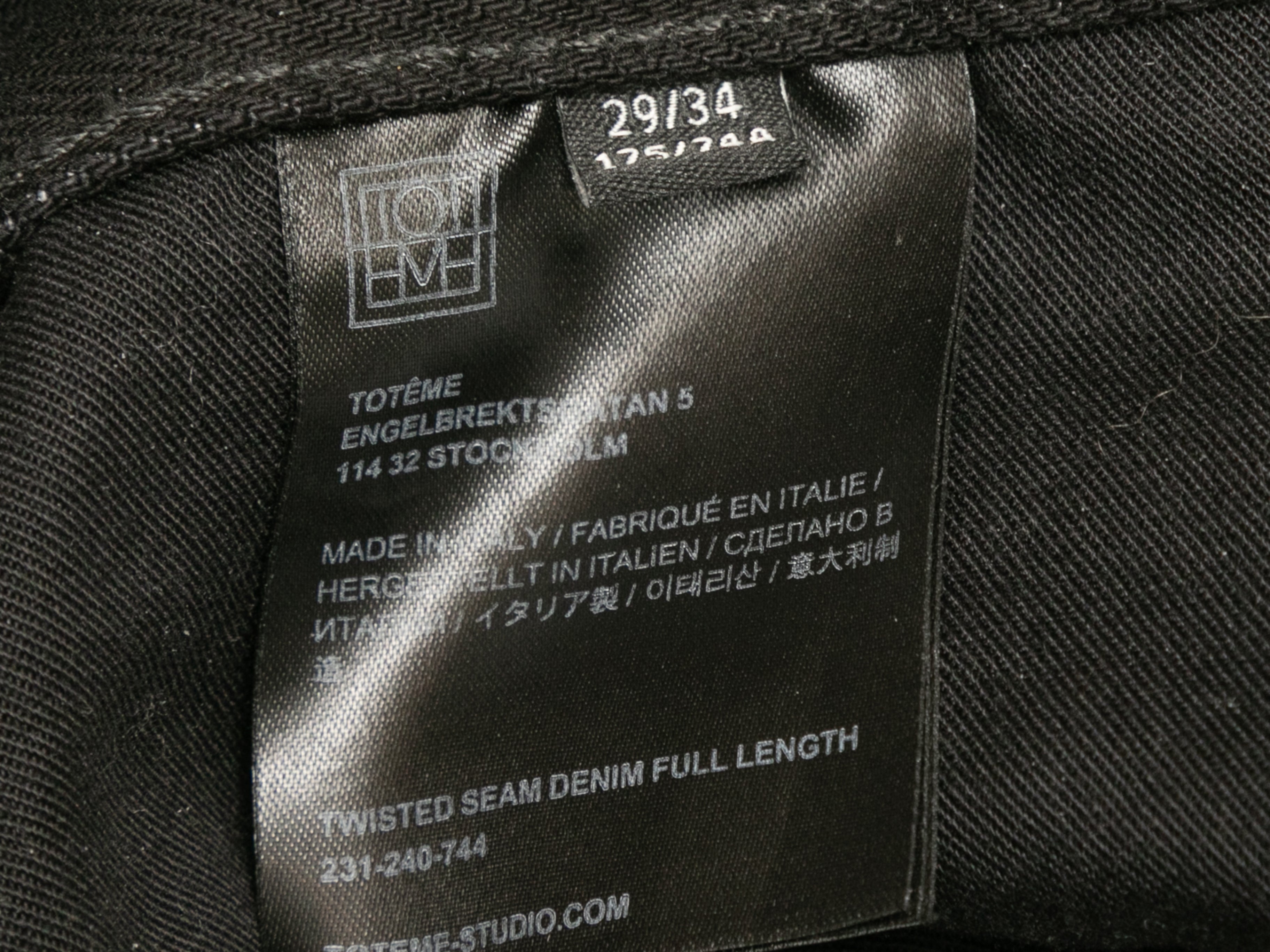 Black Wide-Leg Jeans Size US 29