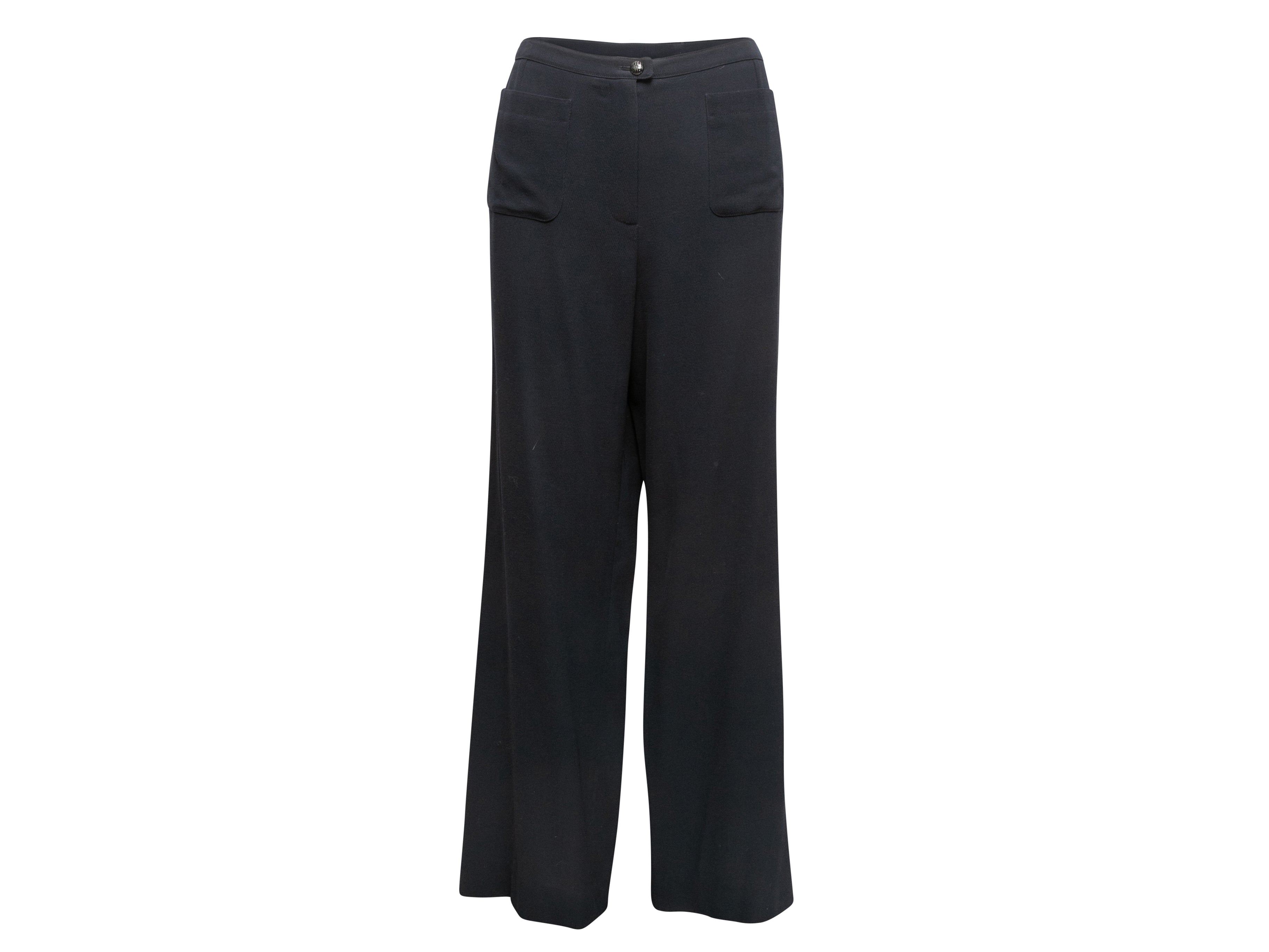 Navy Spring/Summer 1999 Wool Trousers Size FR 50