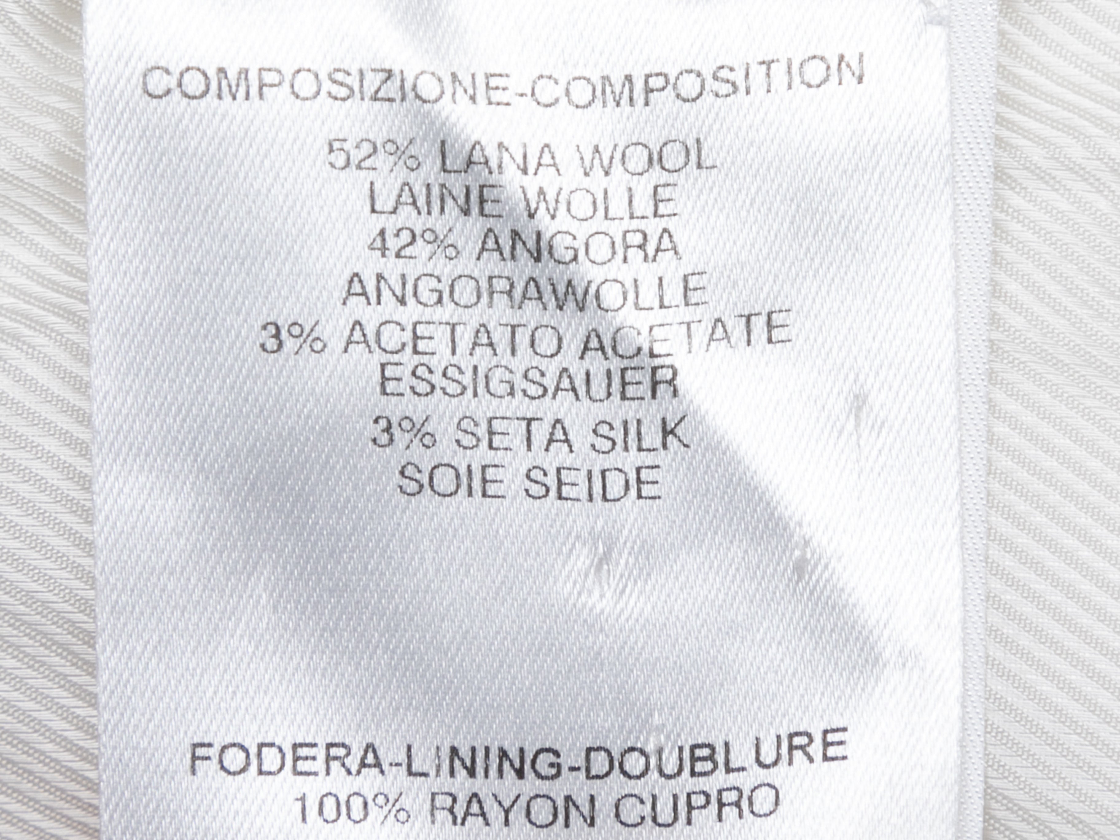 2003 Wool & Angora-Blend Coat Size IT 44