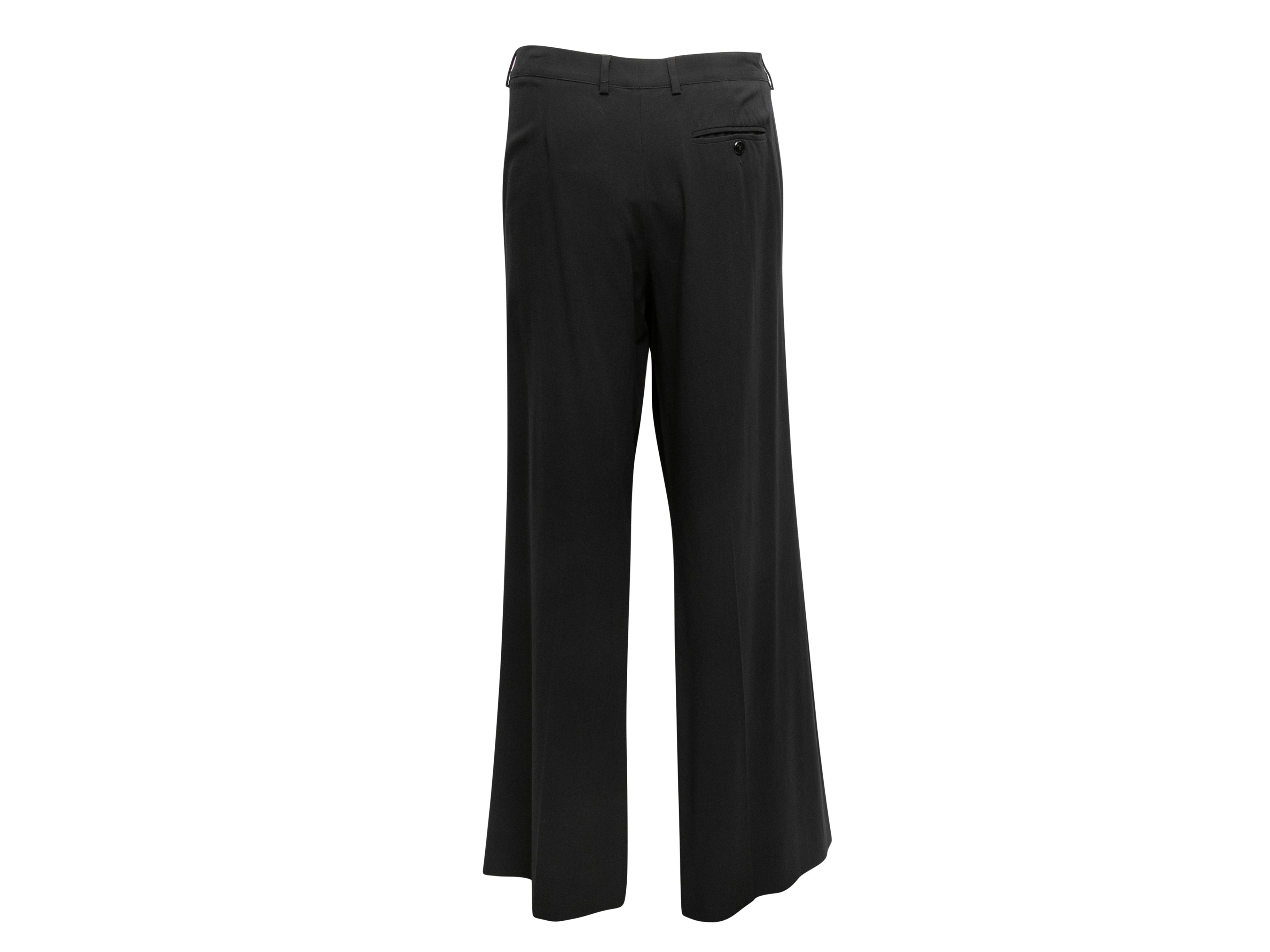 Black Spring/Summer 2003 Wool Trousers Size FR 48