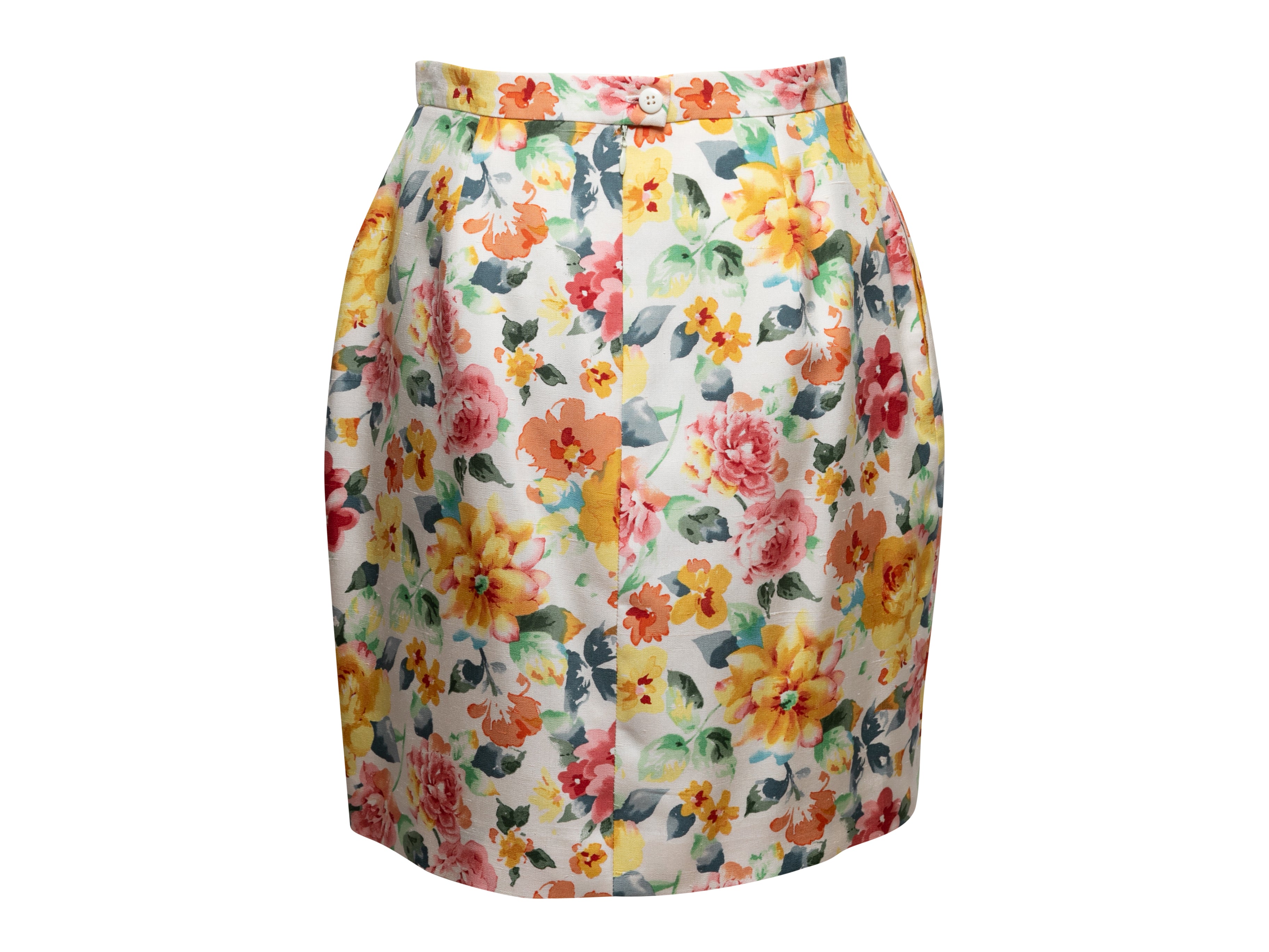 Multicolor Floral Print Skirt Size US 8