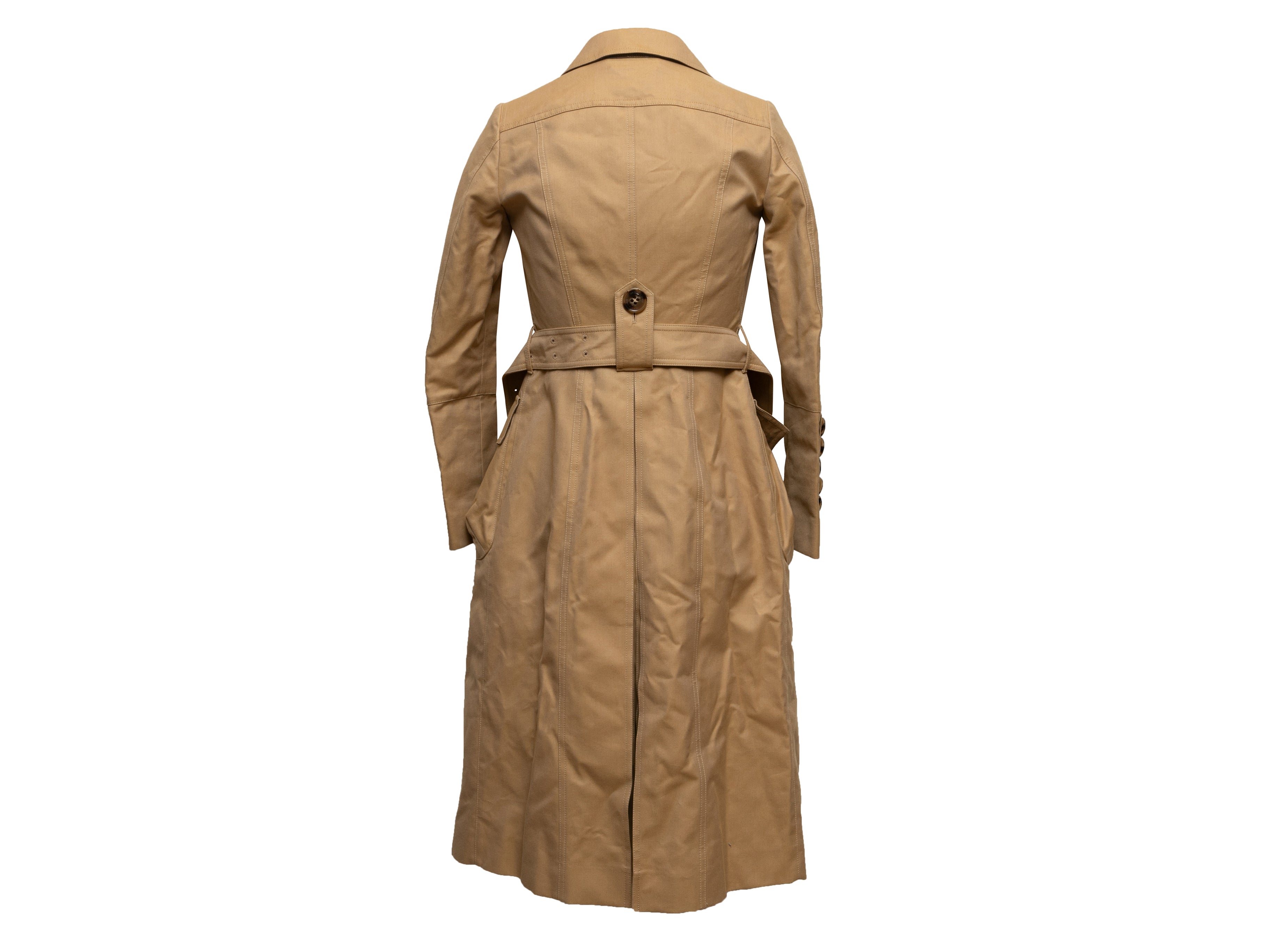Tan Belted Trench Coat Size EU 34