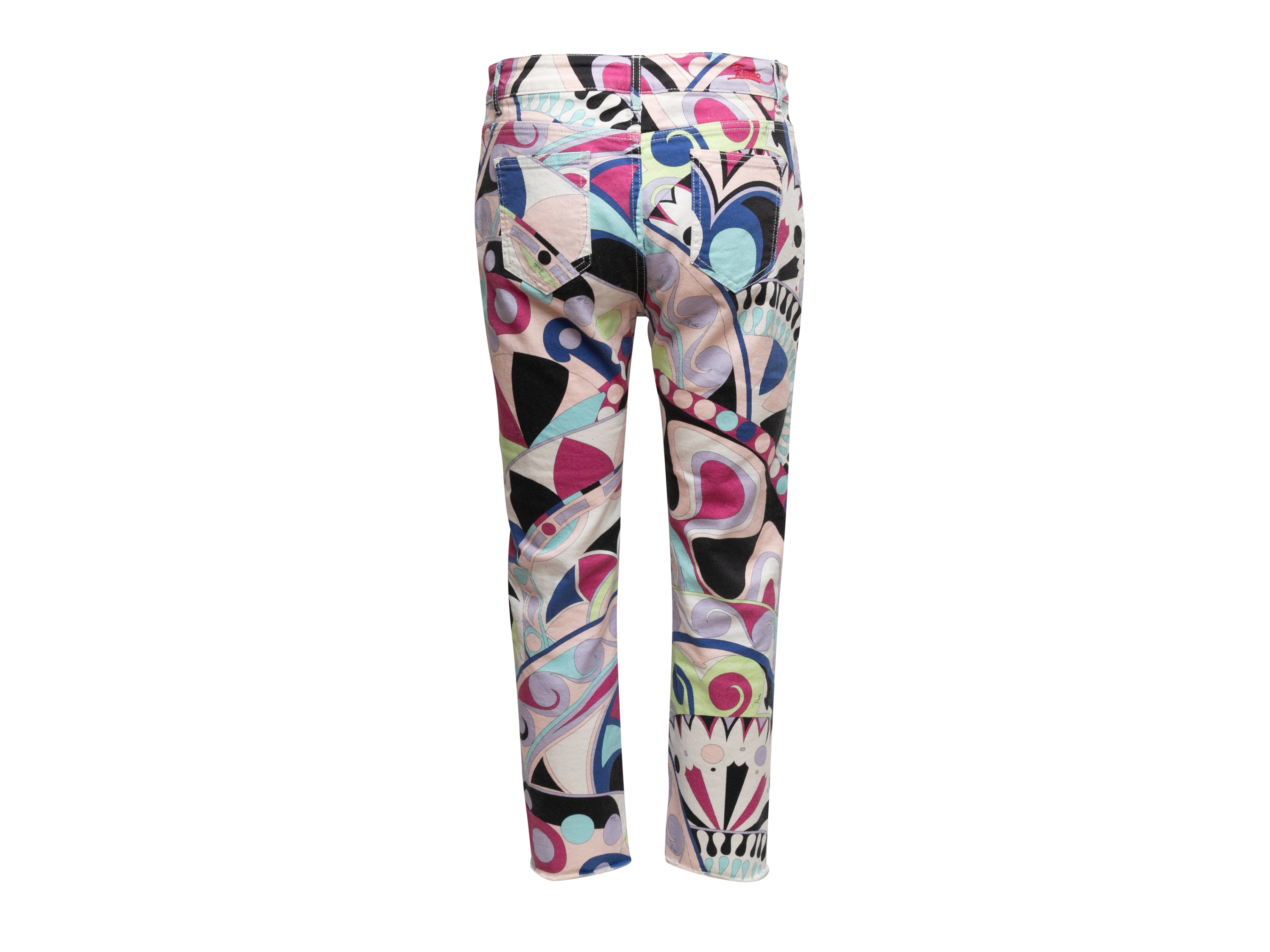 Multicolor Abstract Print Jeans Size IT 42