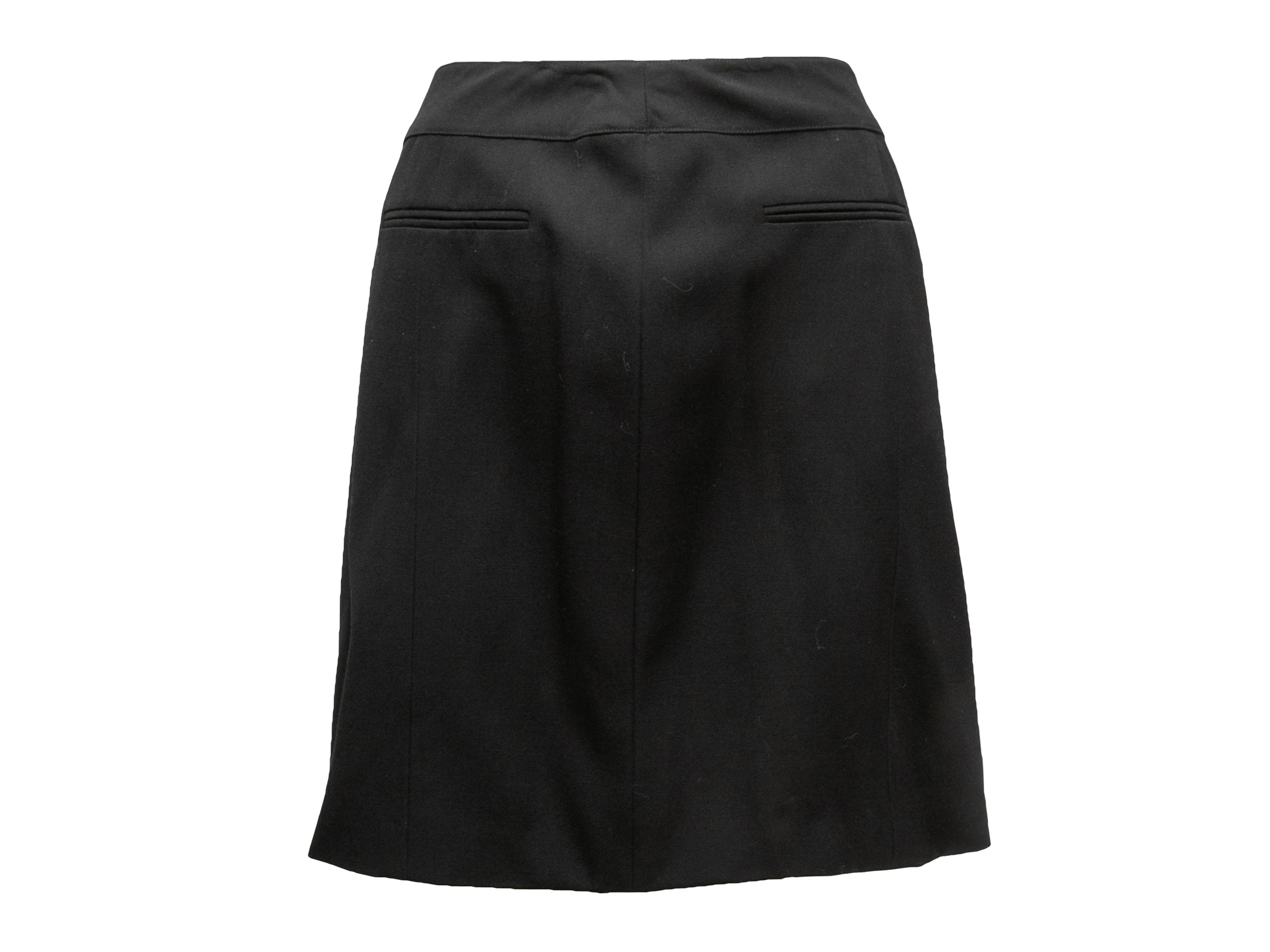 Black Spring/Summer 1996 Wool Skirt Size FR 46