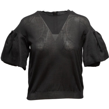 Black Chanel Tweed-Trimmed Short Sleeve T-Shirt Size M – Designer Revival