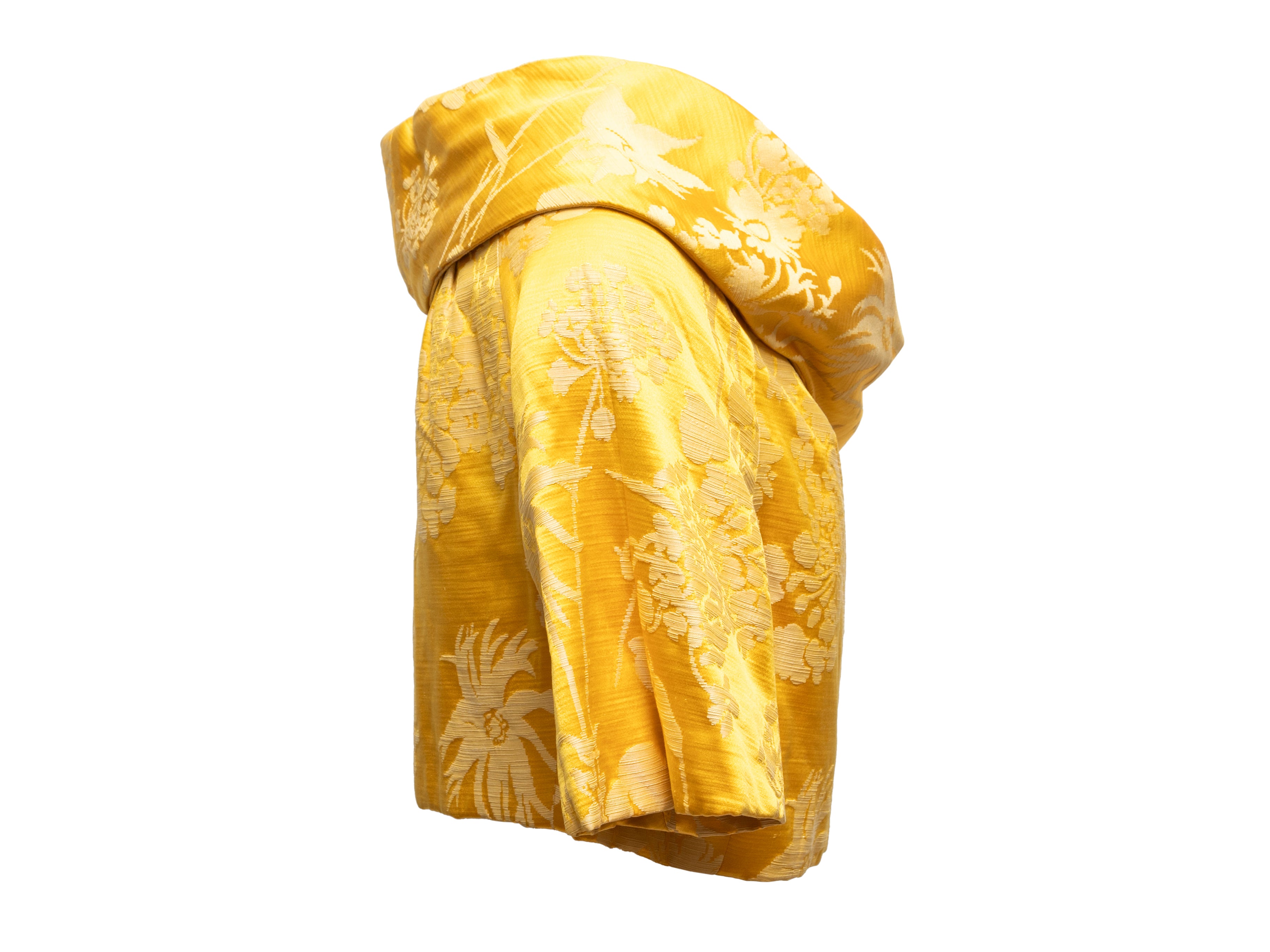 Yellow Jacquard Bolero Size US M/L