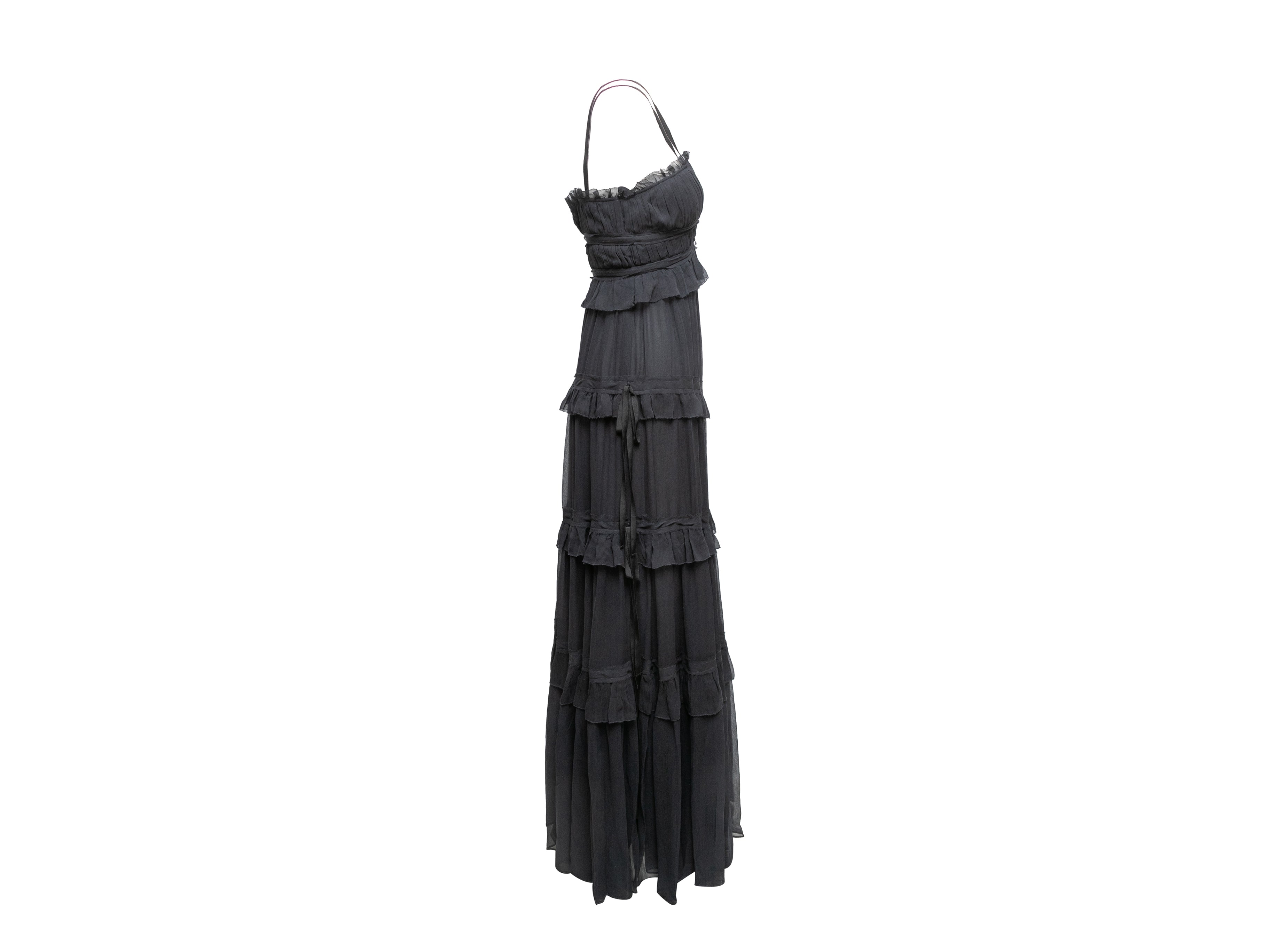Navy Fall/Winter 2022 Agathe Silk Dress Size US 2