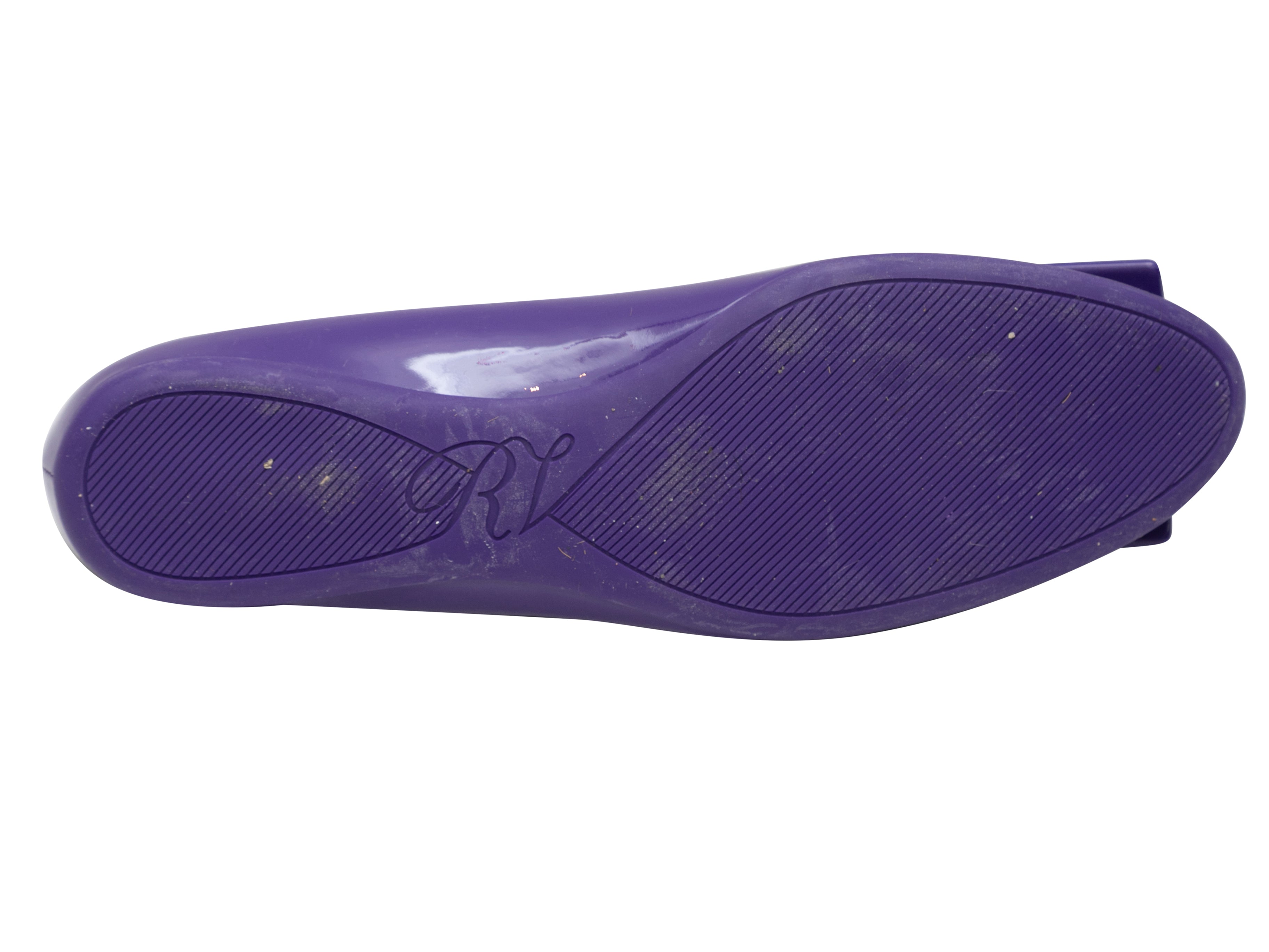 Purple Patent Gommette Flats Size 39