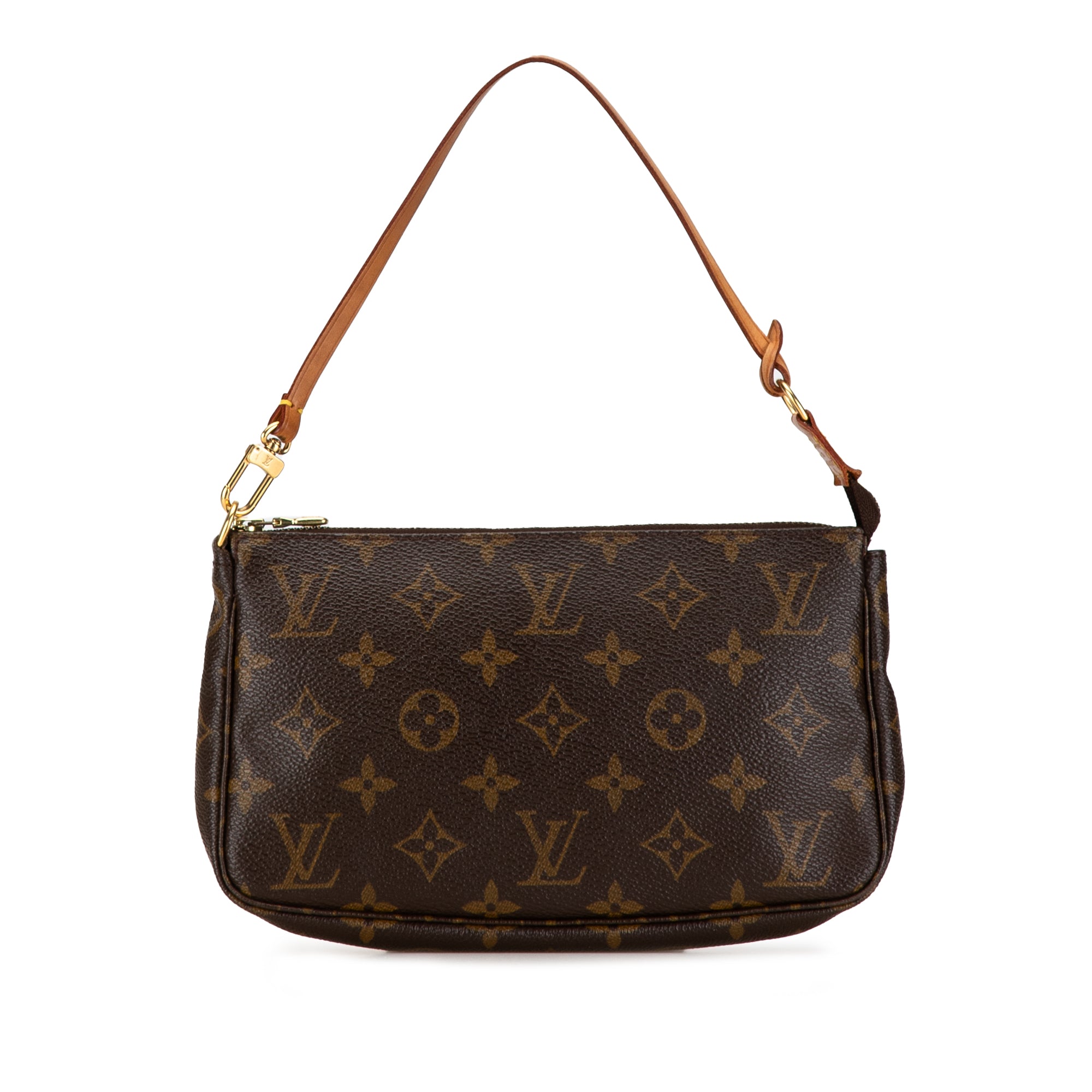 image of Brown Louis Vuitton Monogram Pochette Accessoires Shoulder Bag