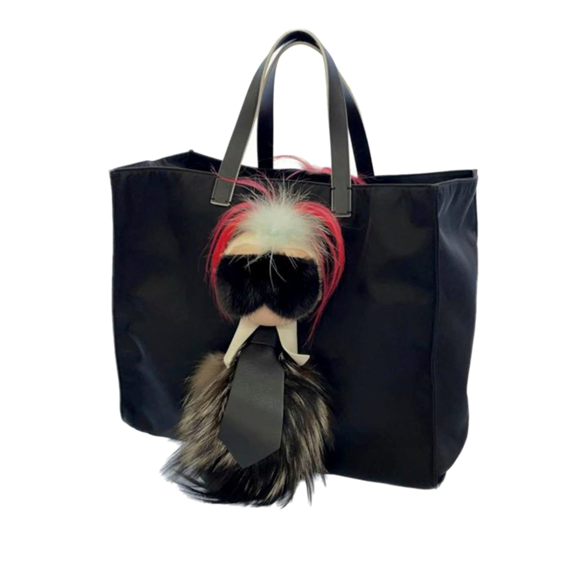 image of Black Fendi Karlito Tote