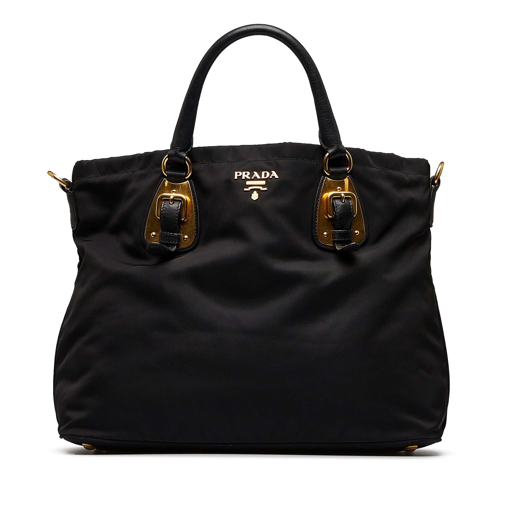 image of Black Prada Tessuto Satchel