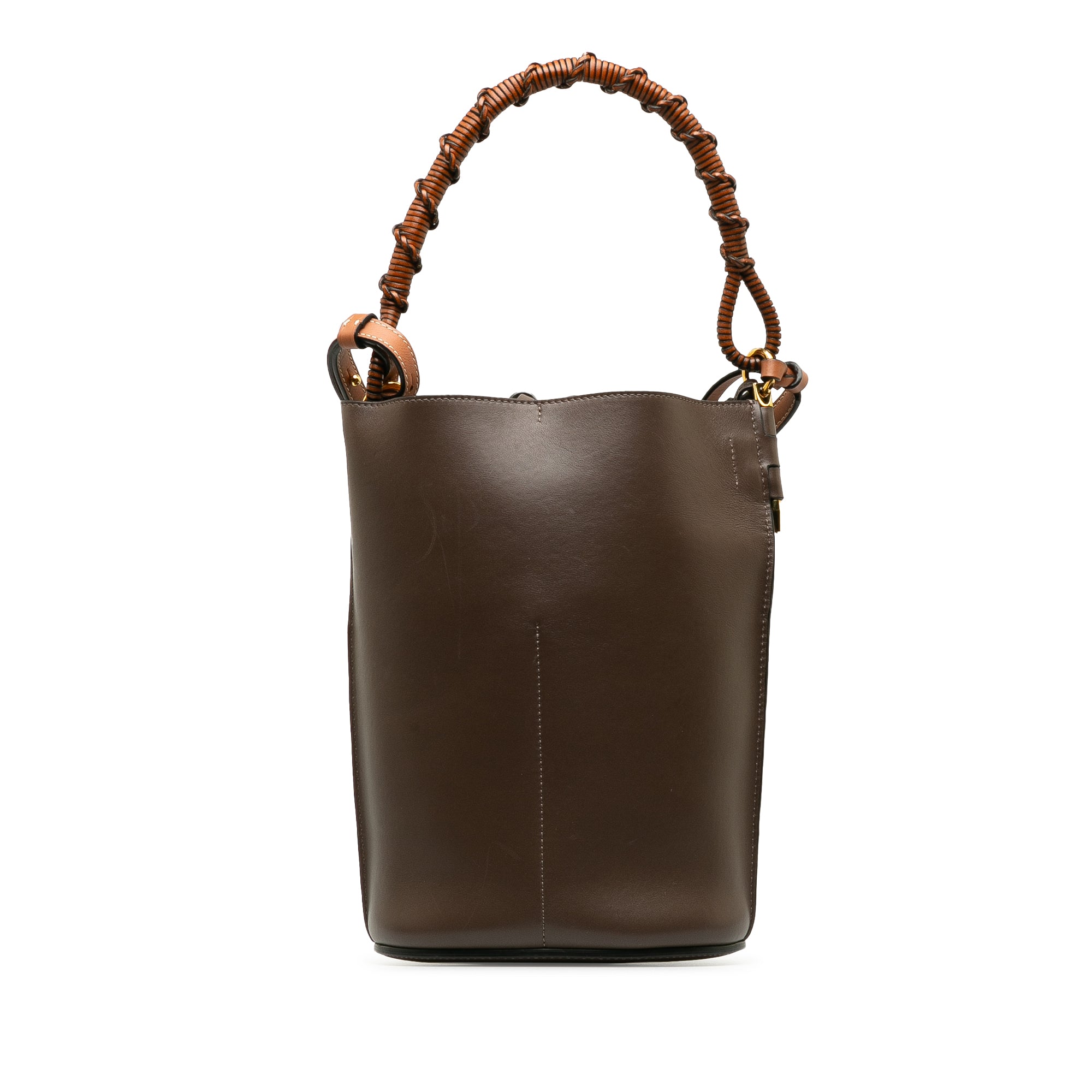 Brown Gate Bucket Bag