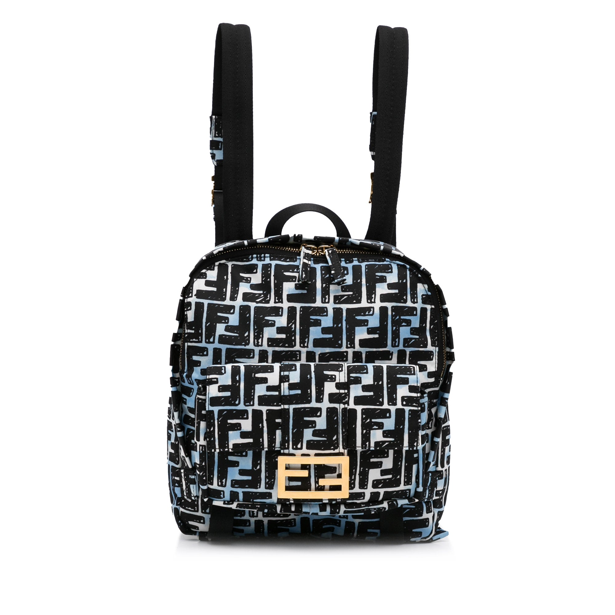 Image of Blue Fendi x Joshua Vides Baguette Backpack