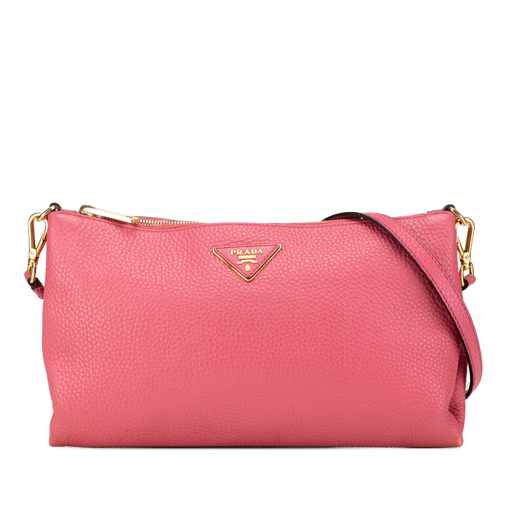 image of Pink Prada Vitello Daino Crossbody