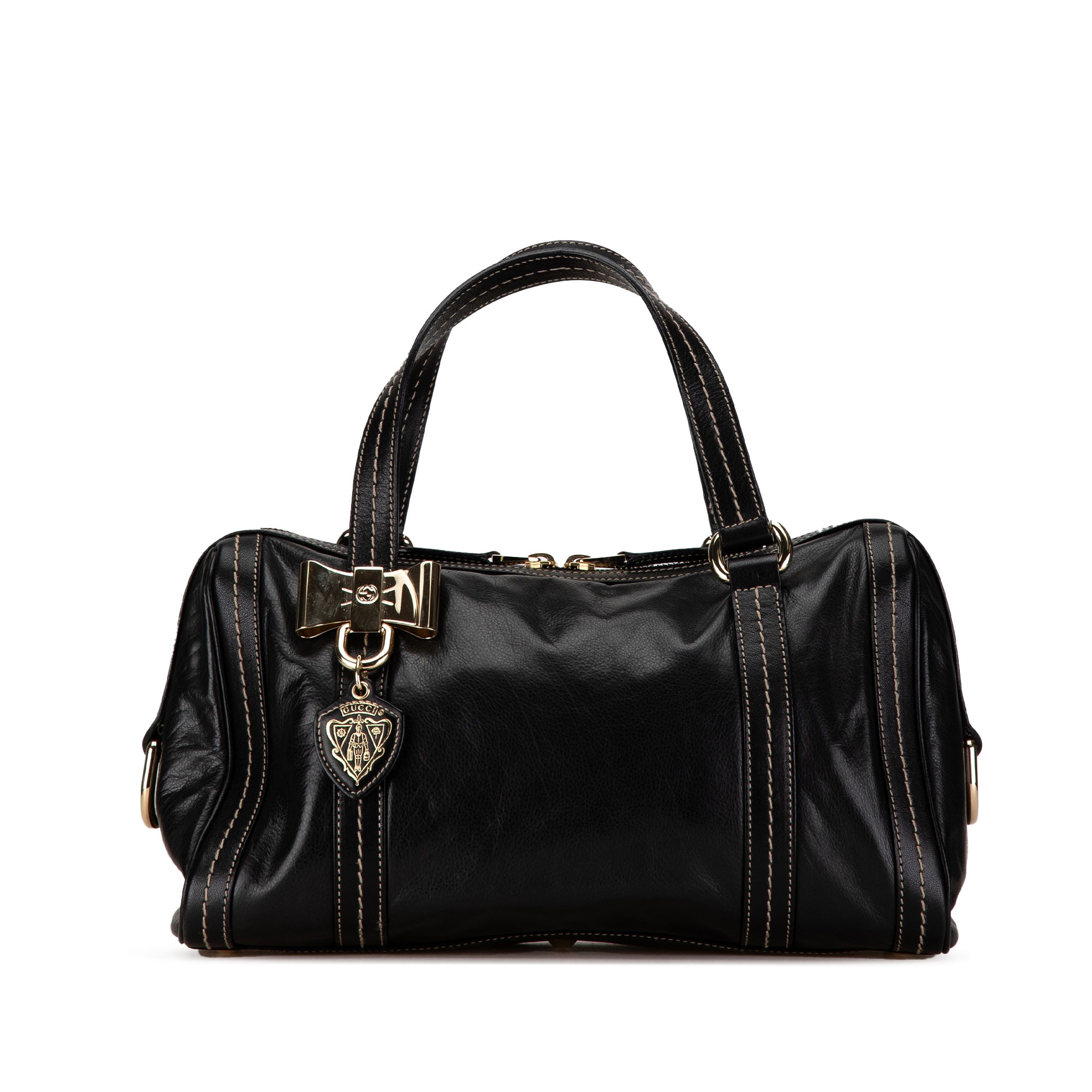 image of Black Gucci Leather Duchessa Boston