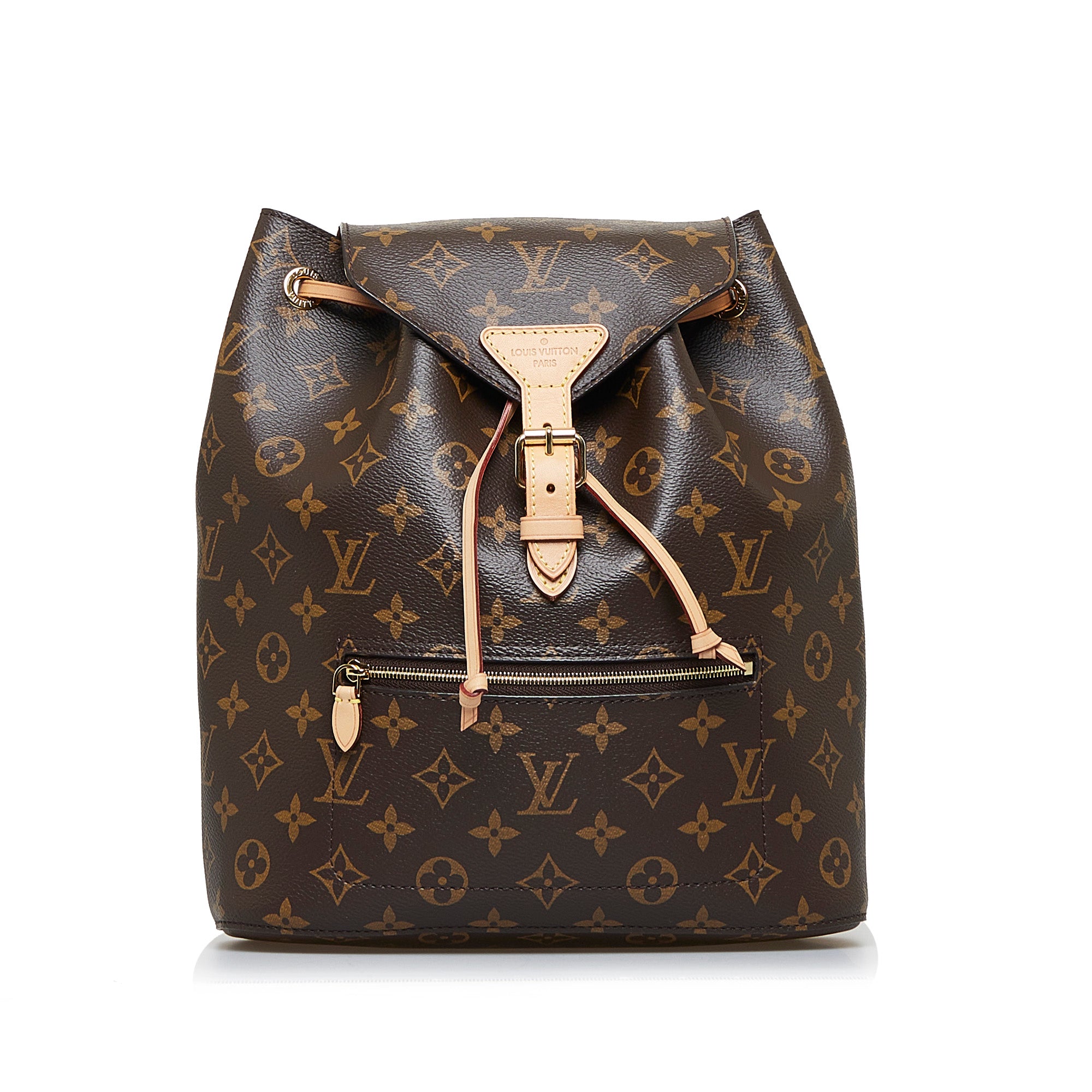 Image of Brown Louis Vuitton Monogram Montsouris NM Backpack