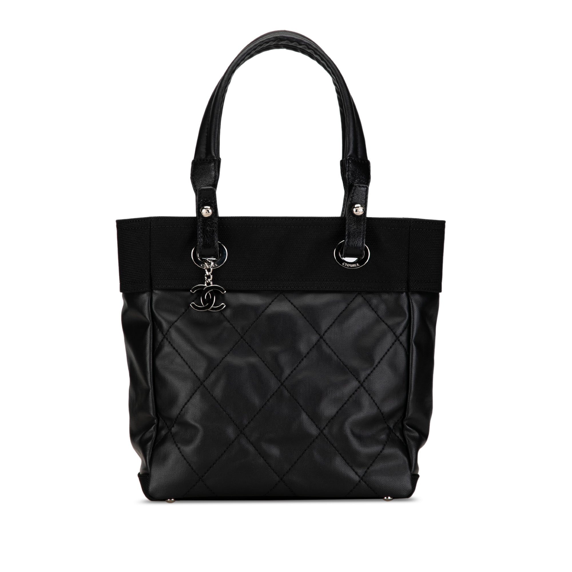 Image of Black Chanel Paris Biarritz PM Tote